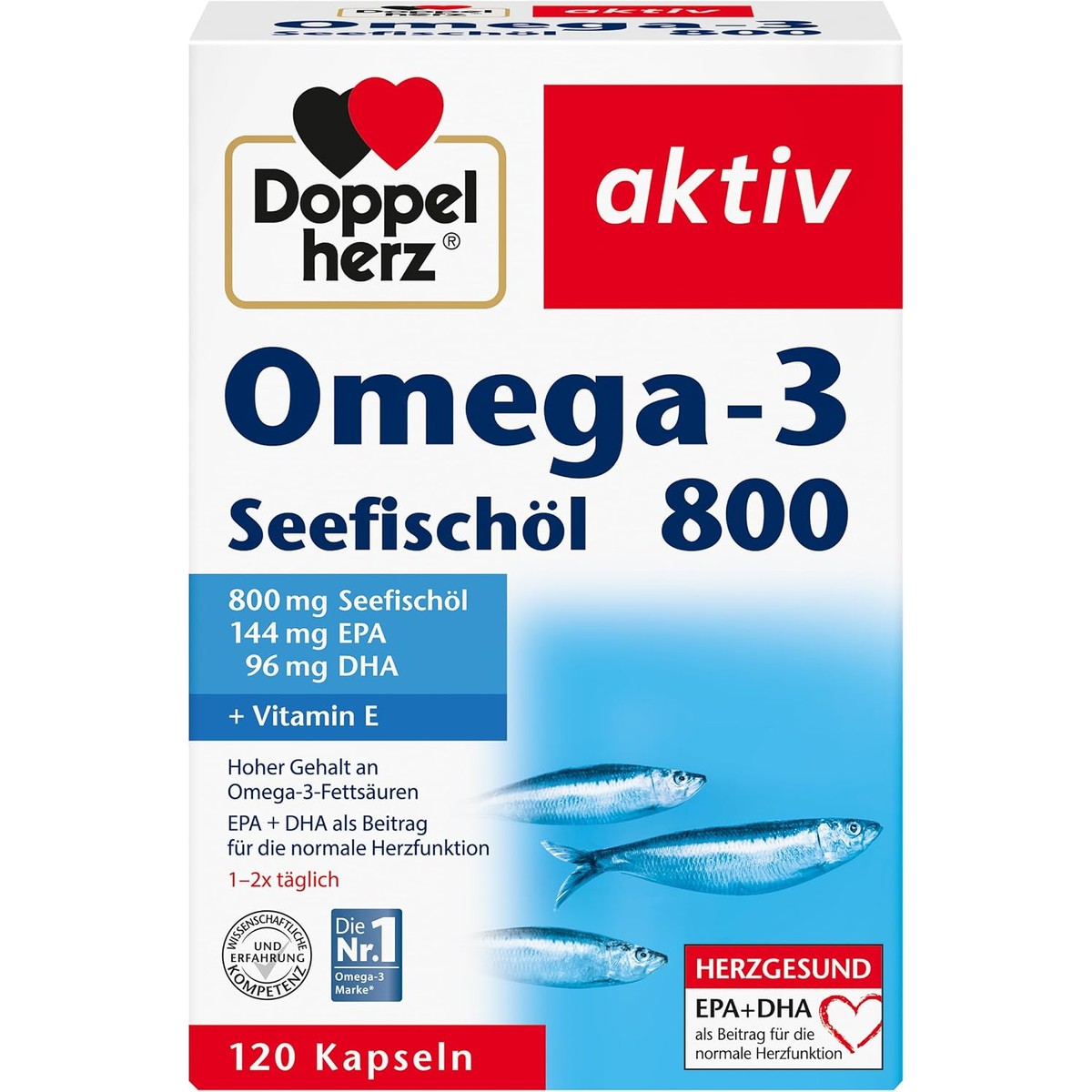 Doppelherz Omega-3 zeevisolie 800 – Doppelherz