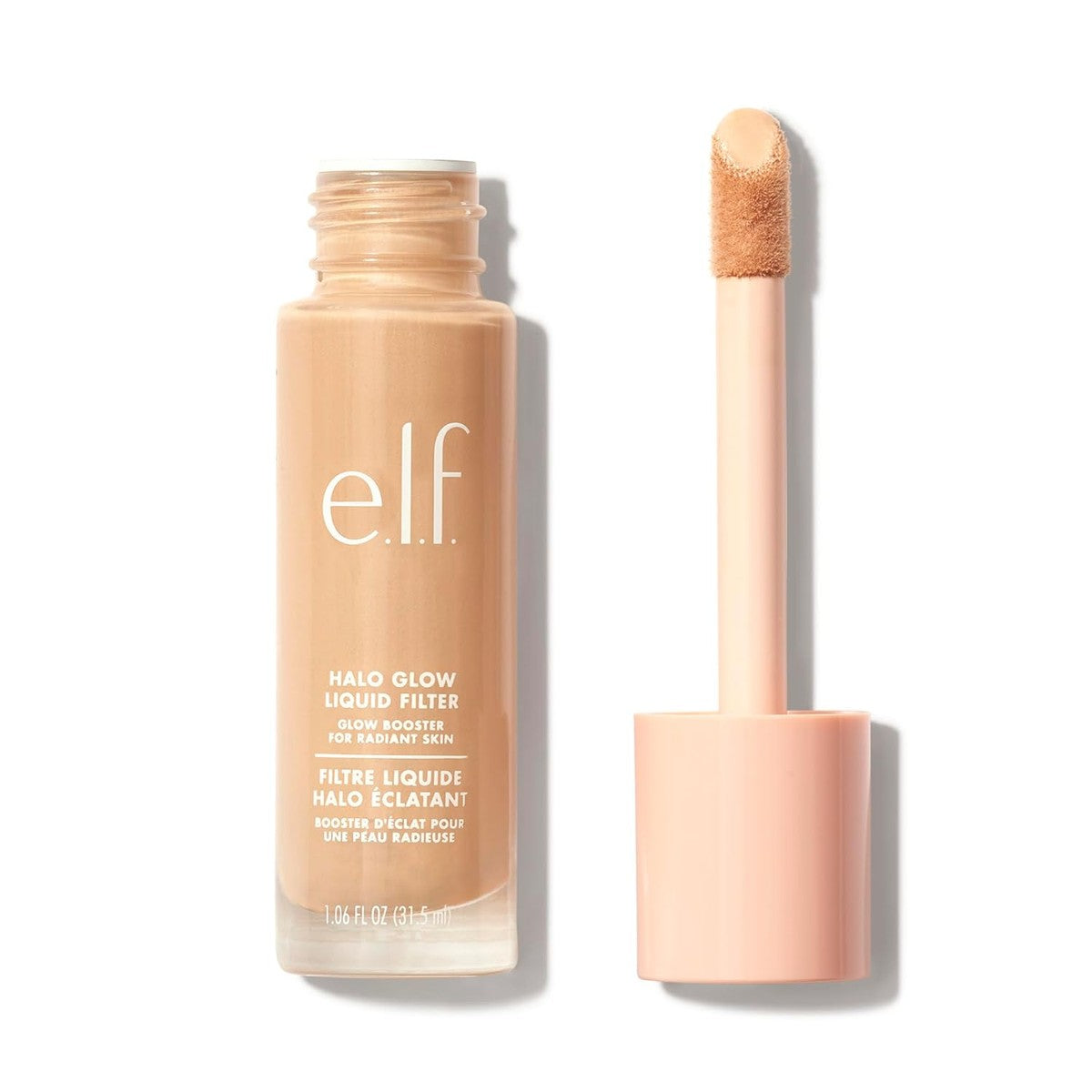 e.l.f. Halo Glow Liquid Filter, teint-booster voor een stralende, zacht gerichte blik, met hyaluronzuur, veganistisch en vrij van dierproeven, 2 fair/light – e.l.f.