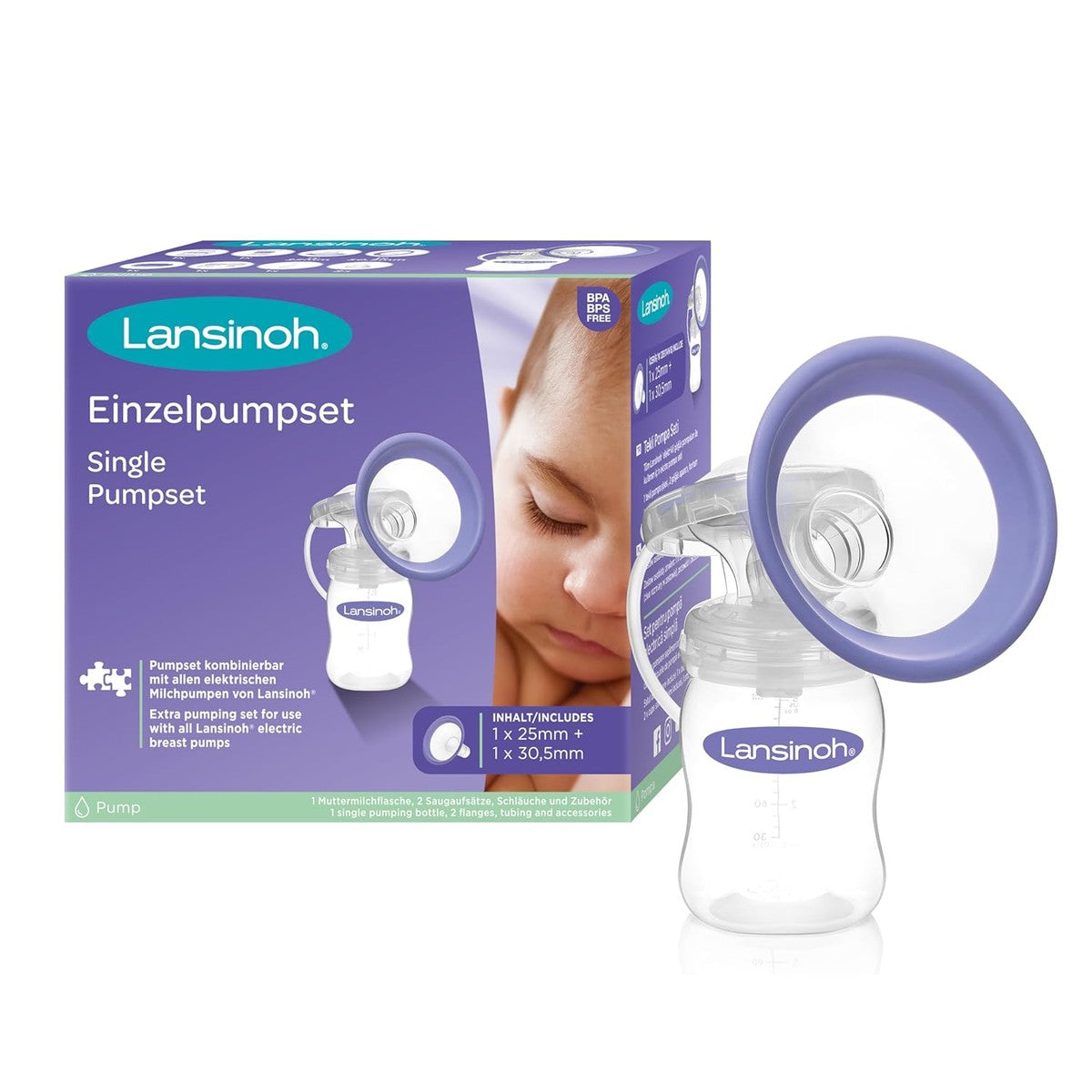 Lansinoh Einzelpumpset – Lansinoh