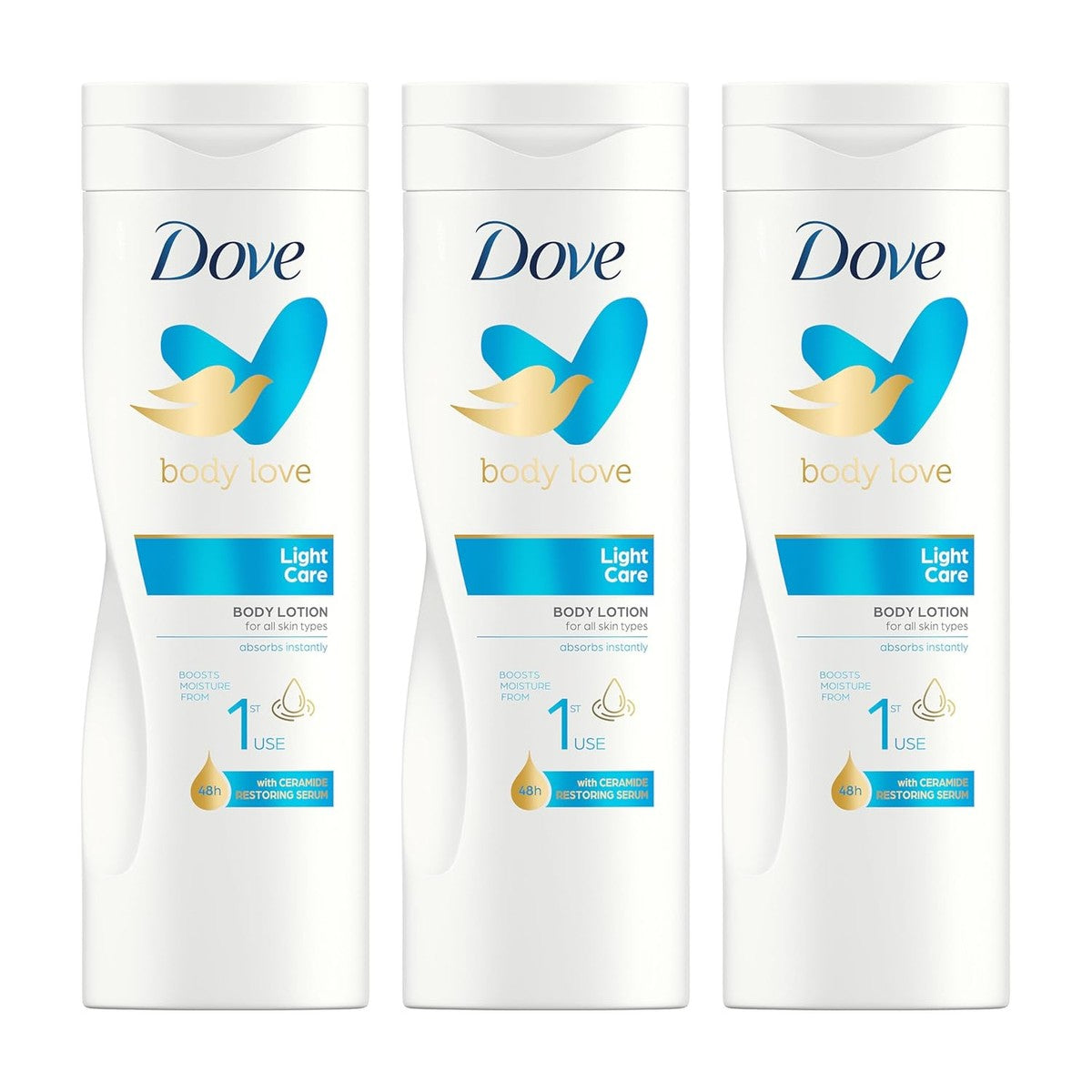 Dove Body Love Light Care bodylotion 3 x 400 ml – Dove