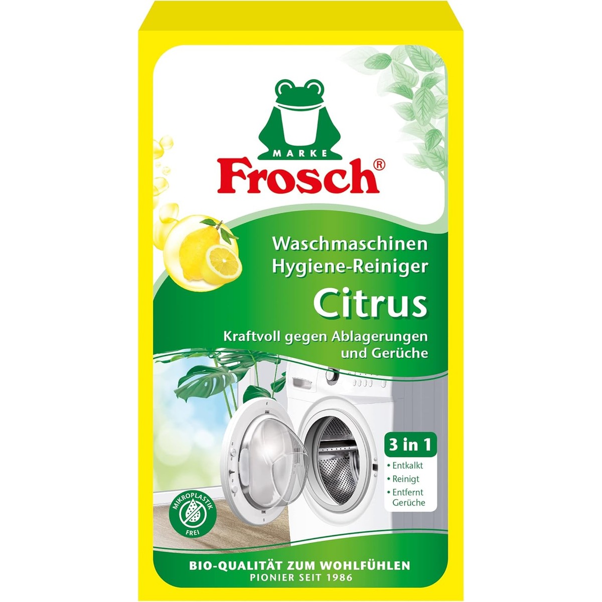 FROSCH Citrus wasmachine hygiëne reiniger 250 g – FROSCH