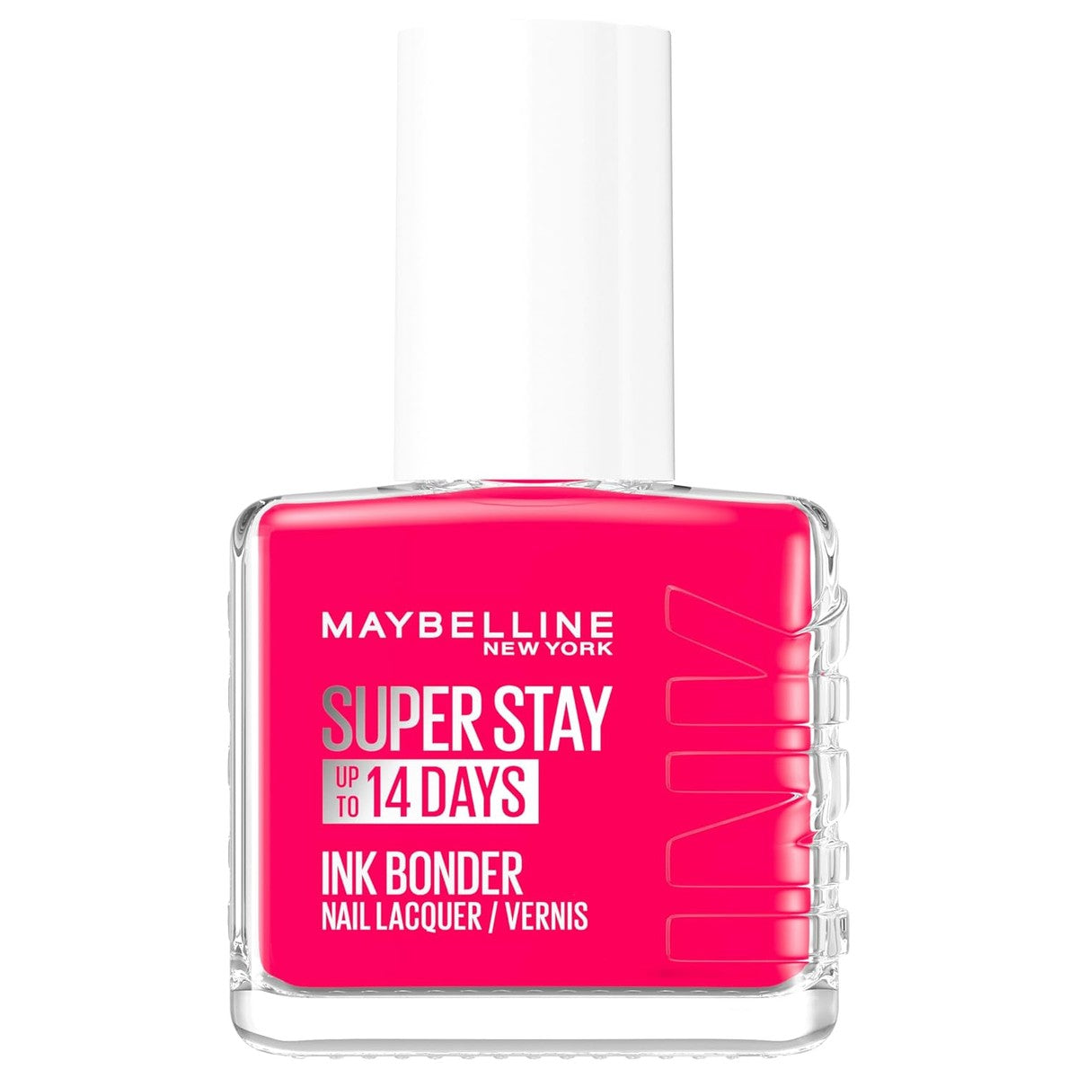 Maybelline New York Super Stay Ink Bonder nagellak 180 Rose Fuchsia | Met 3D-bindingscomplex, versterkt verzwakte nagels, houdt tot 14 dagen lang, glanzende afwerking, zonder uv-licht – MAYBELLINE