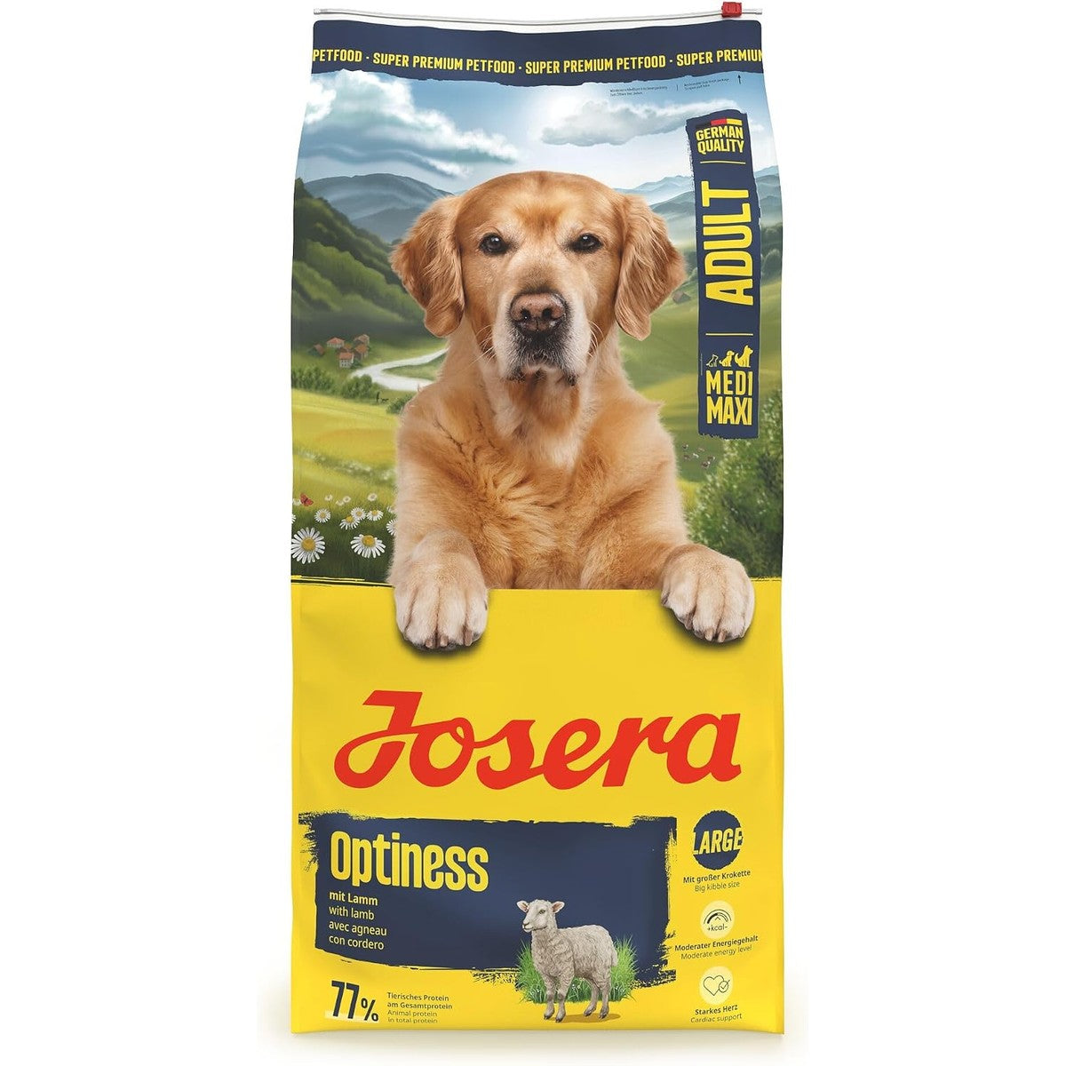 JOSERA Optiness Droogvoer voor volwassen grote honden (12,5 kg) – Josera