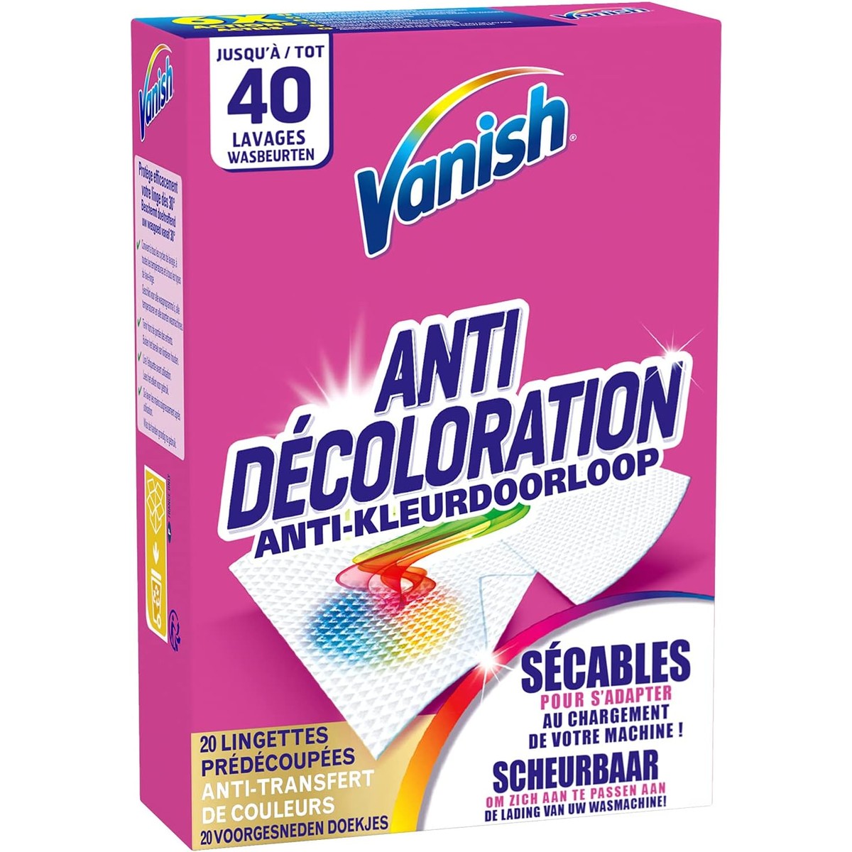Vanish Oxi Action 2-in-1 anti-verkleuringsdoekjes – Vanish