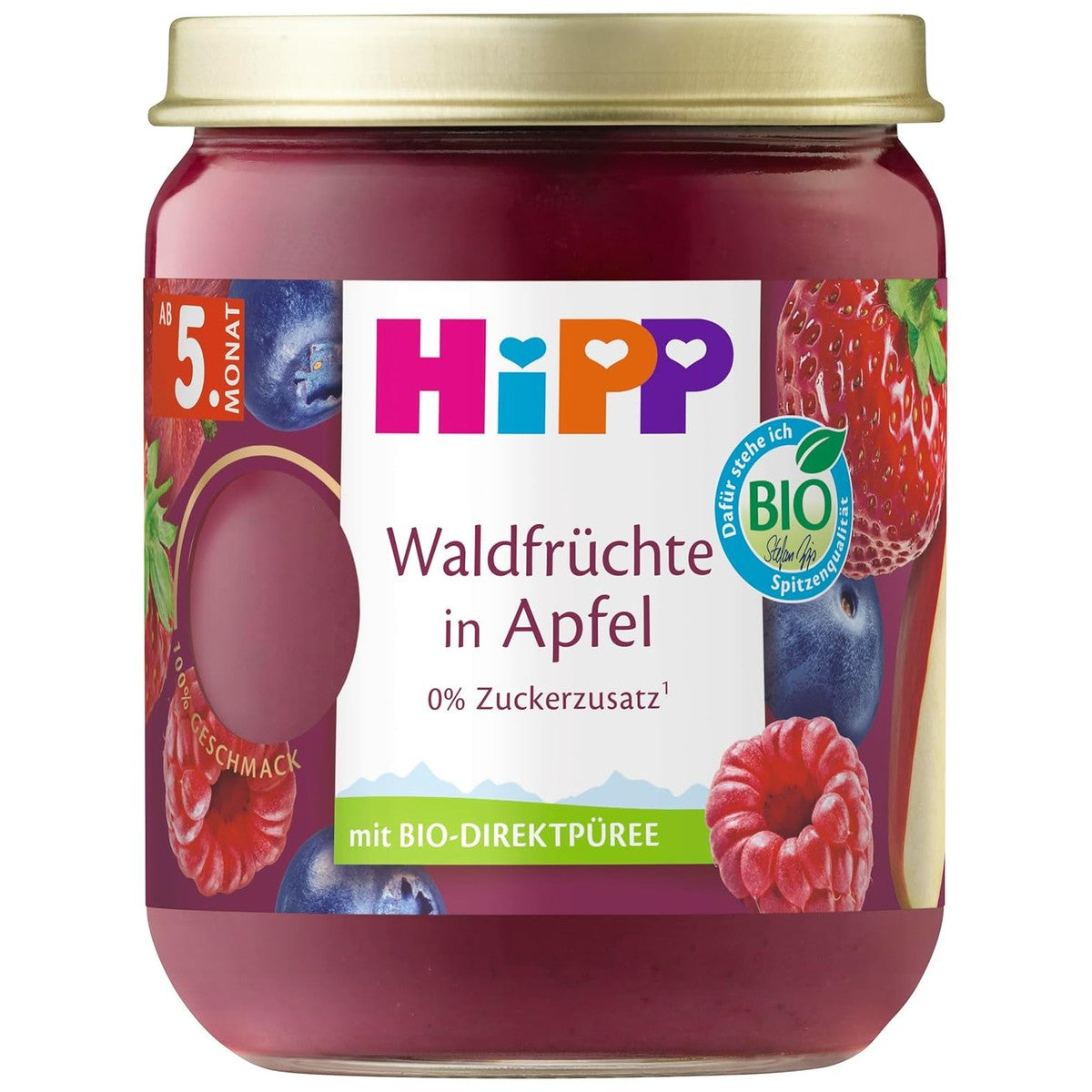 HiPP Biologische bosvruchten in appel 6 x 160 g – HiPP