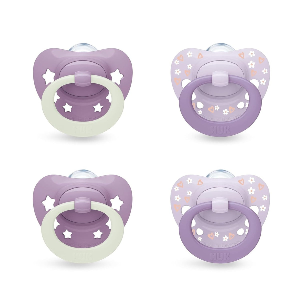 NUK First Choice Classic Day & Night Babyfopspeen 0-6 maanden 4 stuks – NUK