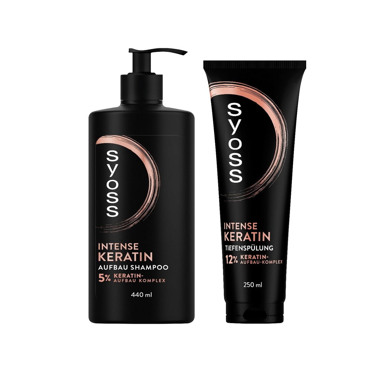 Syoss Keratine Shampoo 1 x 440 ml + Dieptespoeling 1 x 250 ml – Syoss