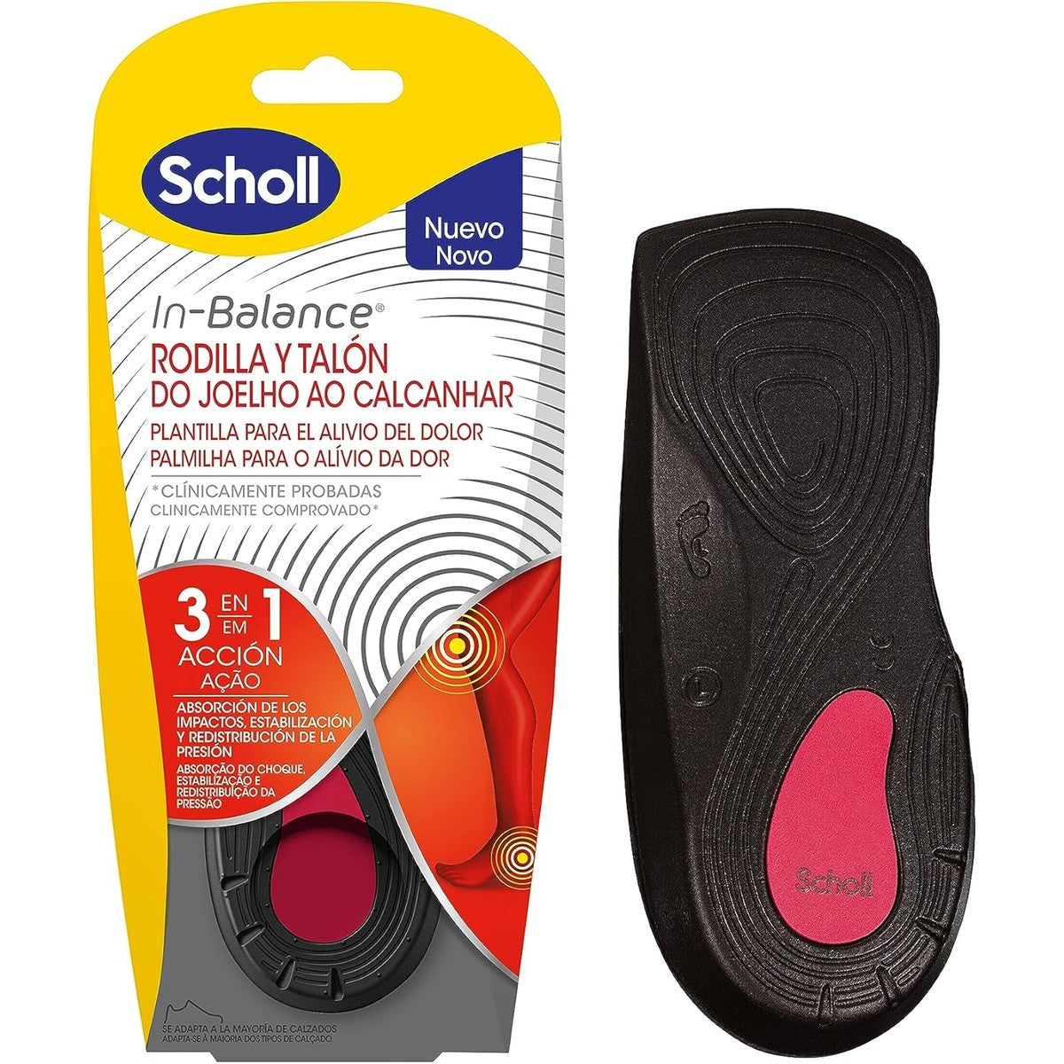 Dr. Scholl's In-Balance Knie/Hak Inlegzolen T/L - 2 stuks – Dr. Scholl's