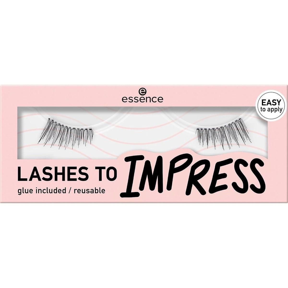 Essence Lashes to Impress, kunstwimpers, nr. 03, zwart, langdurig, volumerend, zwaaiend, veganistisch, zonder microplasticdeeltjes, vrij van nanodeeltjes, zonder parfum, per stuk verpakt (1 paar) | Schwingend, definieerend, verlengend – Essence Cosmetics