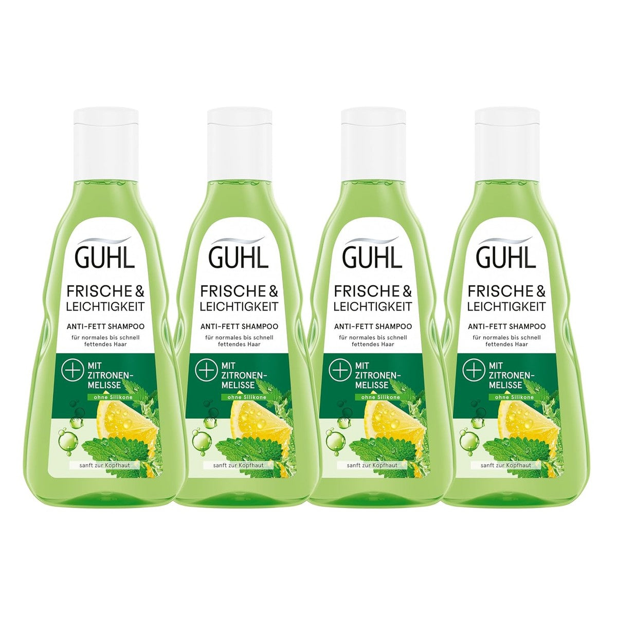 Guhl Frisse & lichtheid anti-vet shampoo 4 x 250 ml – Guhl