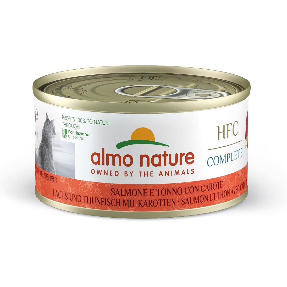 Almo Nature HFC Complete Natvoer Zalm en Tonijn met Wortelen 24 x 70 g
