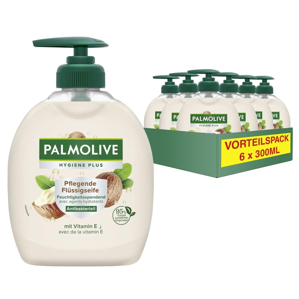 Palmolive Hygiene+ Verzorgende vloeibare zeep 6 x 300 ml – Palmolive