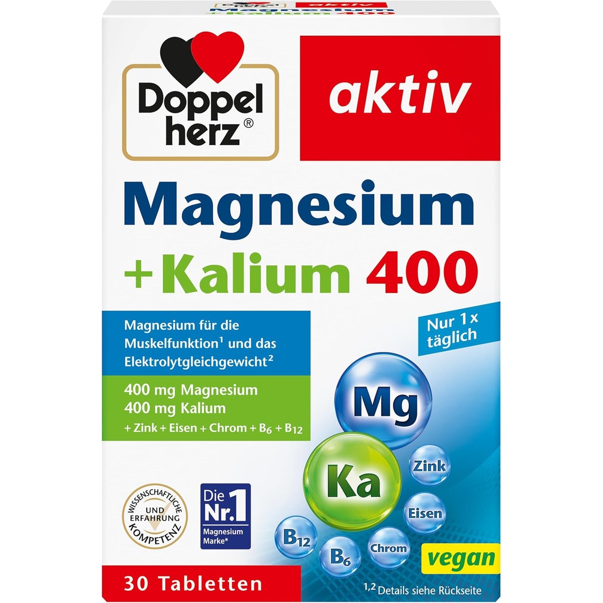 Doppelherz Magnesium + kalium 400 – Doppelherz