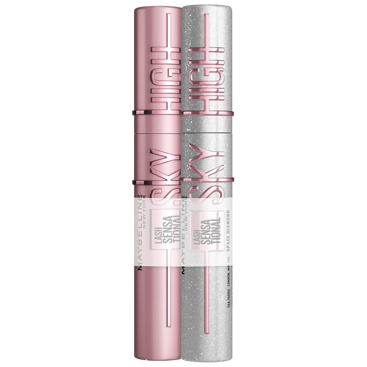 Maybelline New York Lash Sensational Sky High Mascara, Very Black, 7,2 ml + Maybelline New York Lash Sensational Sky High Space Diamond, 8 ml – MAYBELLINE