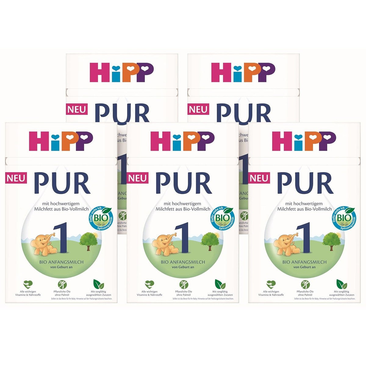 HiPP 1 PUR eerste melk 5 x 500 g – HiPP