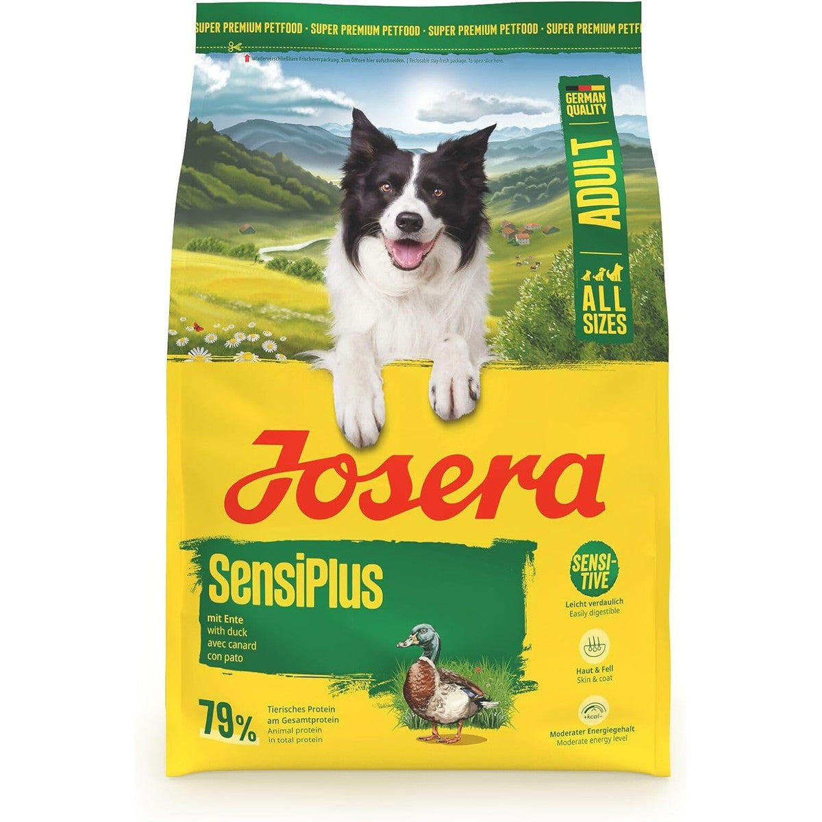 JOSERA SensiPlus droogvoer met eend en rijst, volwassenen, 1 x 3 kg – Josera