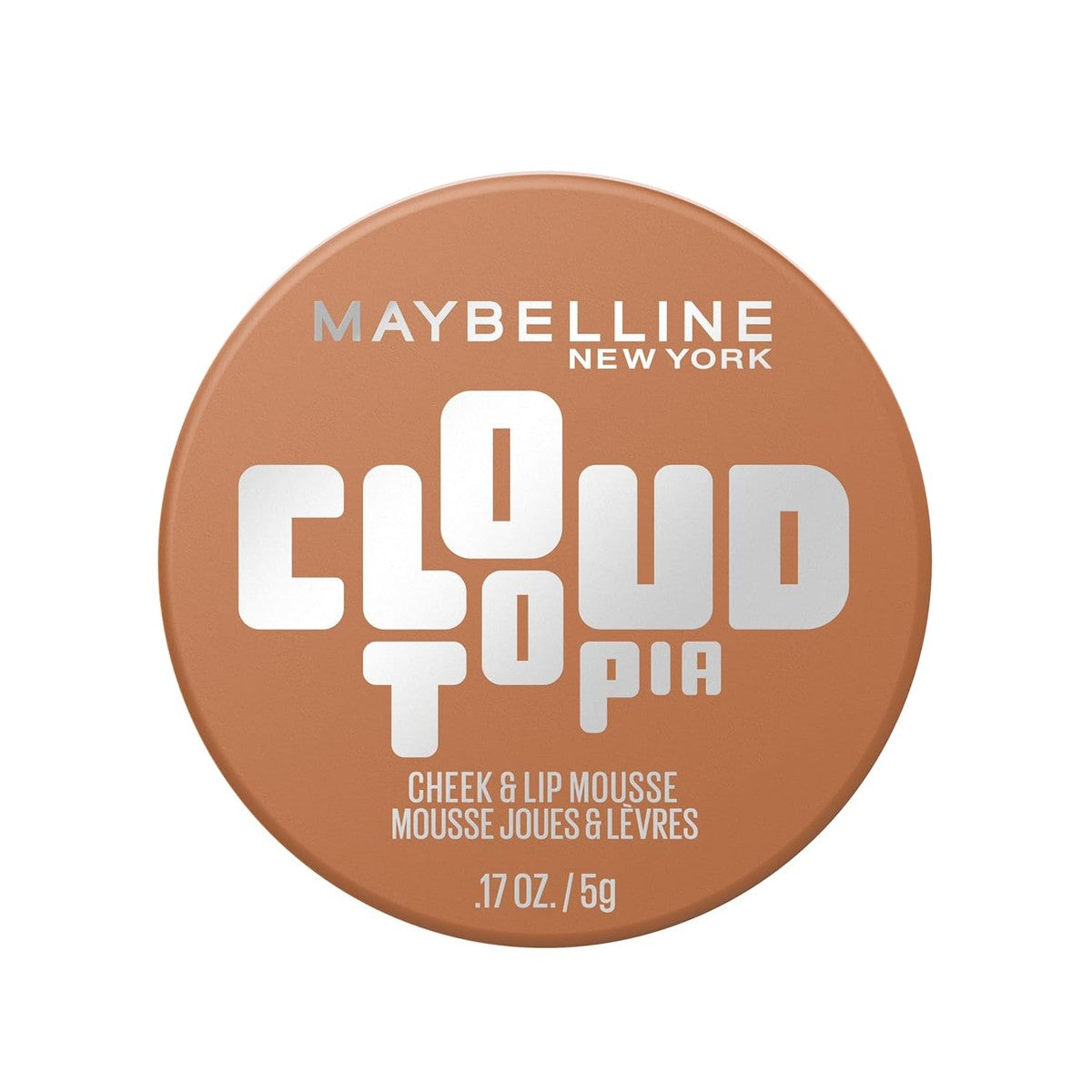 Maybelline New York Cloudtopia Wang & Lippen Mousse, 2-in-1 blush & lippenverf voor 14H grip, luchtige lichte textuur & matte afwerking, nr. 12 Toasted Sky, 5 g – MAYBELLINE