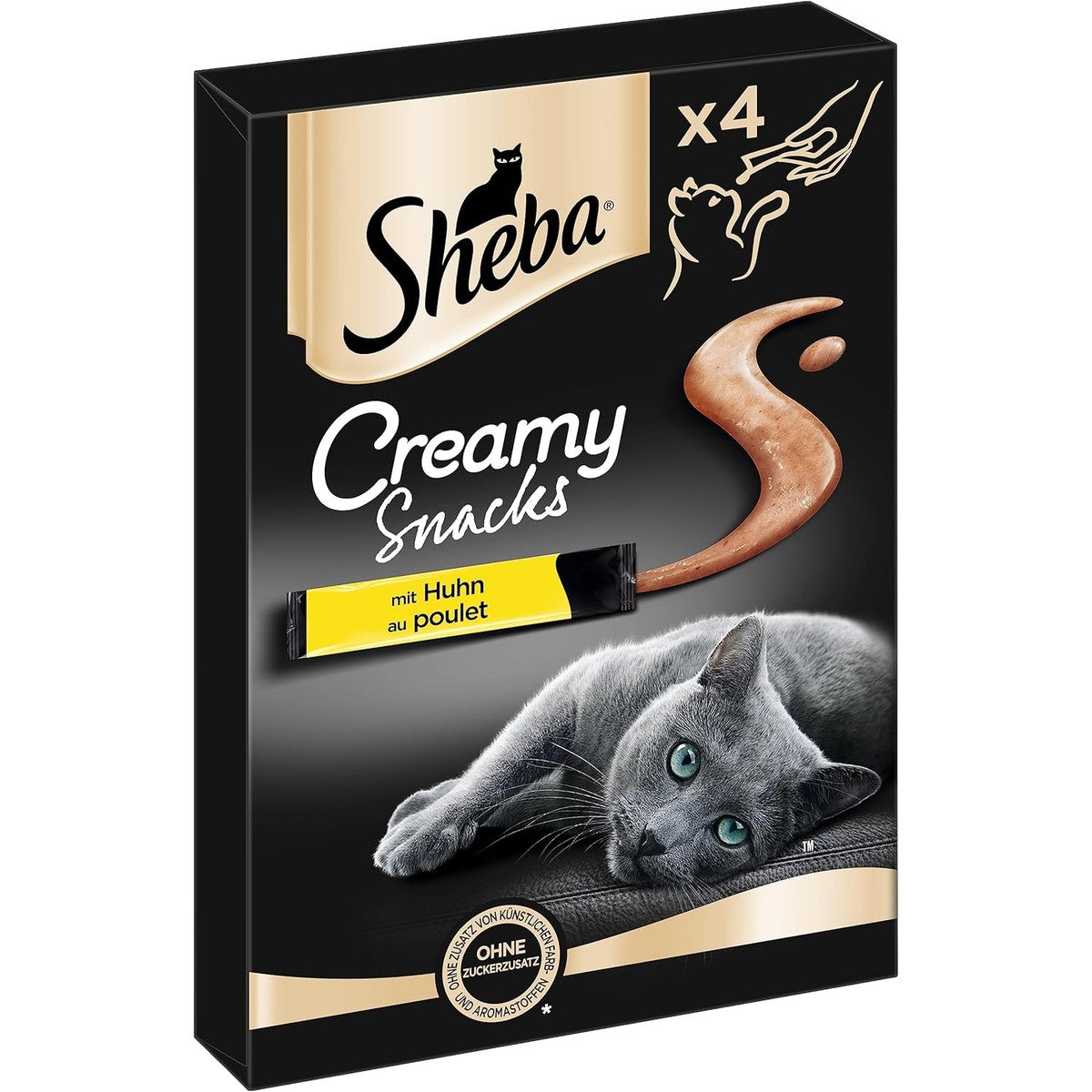 Sheba Creamy Snacks kattensnack kip 11 x 4 x 12 g