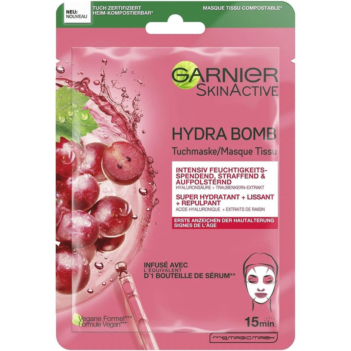 Garnier Hydra Bomb Doekmasker 28 g (verpakking van 5) – Garnier