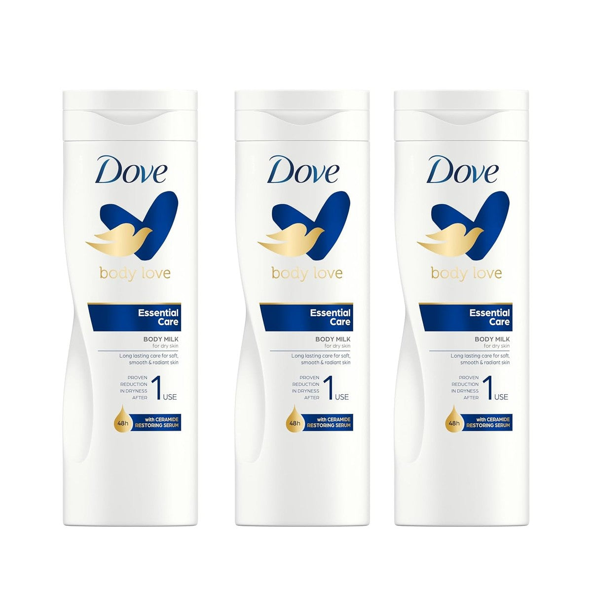 Dove Body Love Essential Care lichaamsmelk 3 x 400 ml – Dove