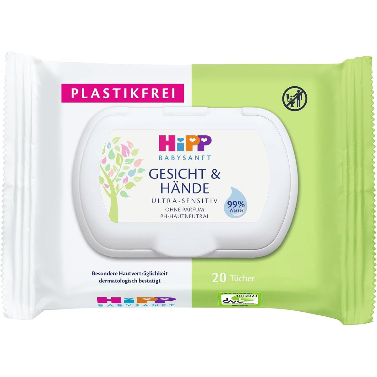 Hipp Babysanft Babyzachte doekjes gezicht en handen 12 x 20 stuks – Hipp Babysanft