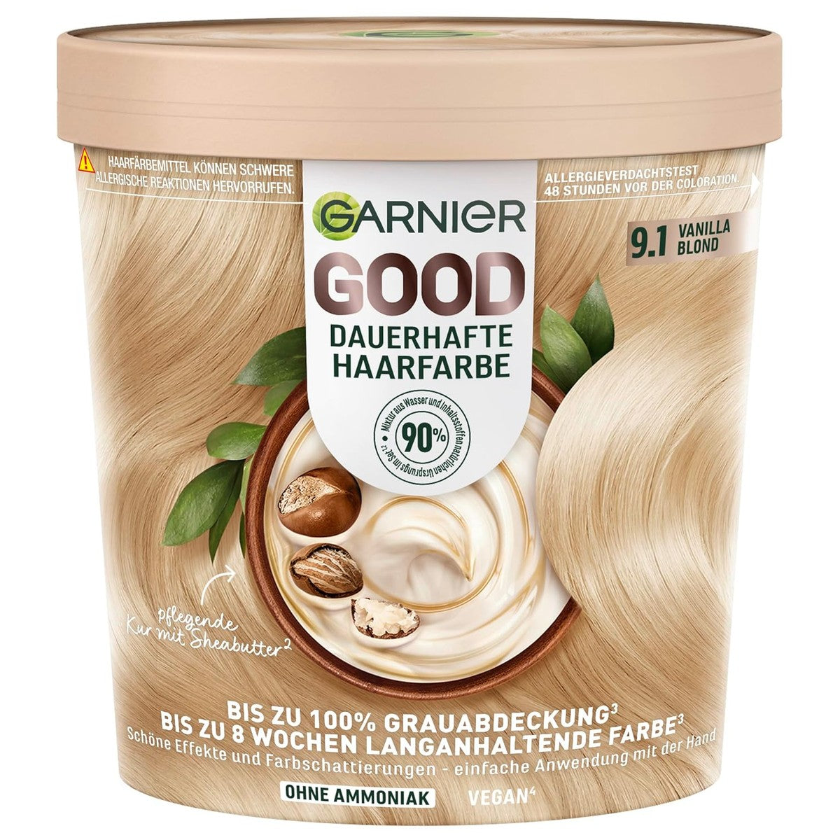 Garnier GOOD Duurzame Haarkleur 9.1 Vanilla Blond 1 Stuk – Garnier