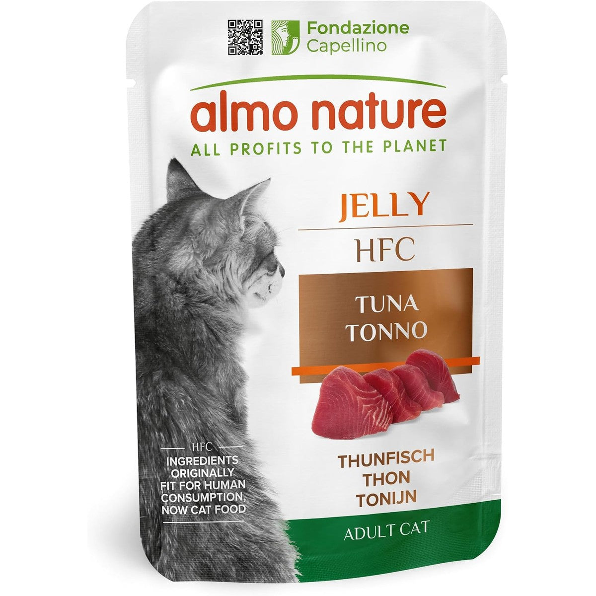 Almo Nature HFC Jelly Kattenvoer nat - met tonijn, 24 stuks (24 x 55 g) – almo nature