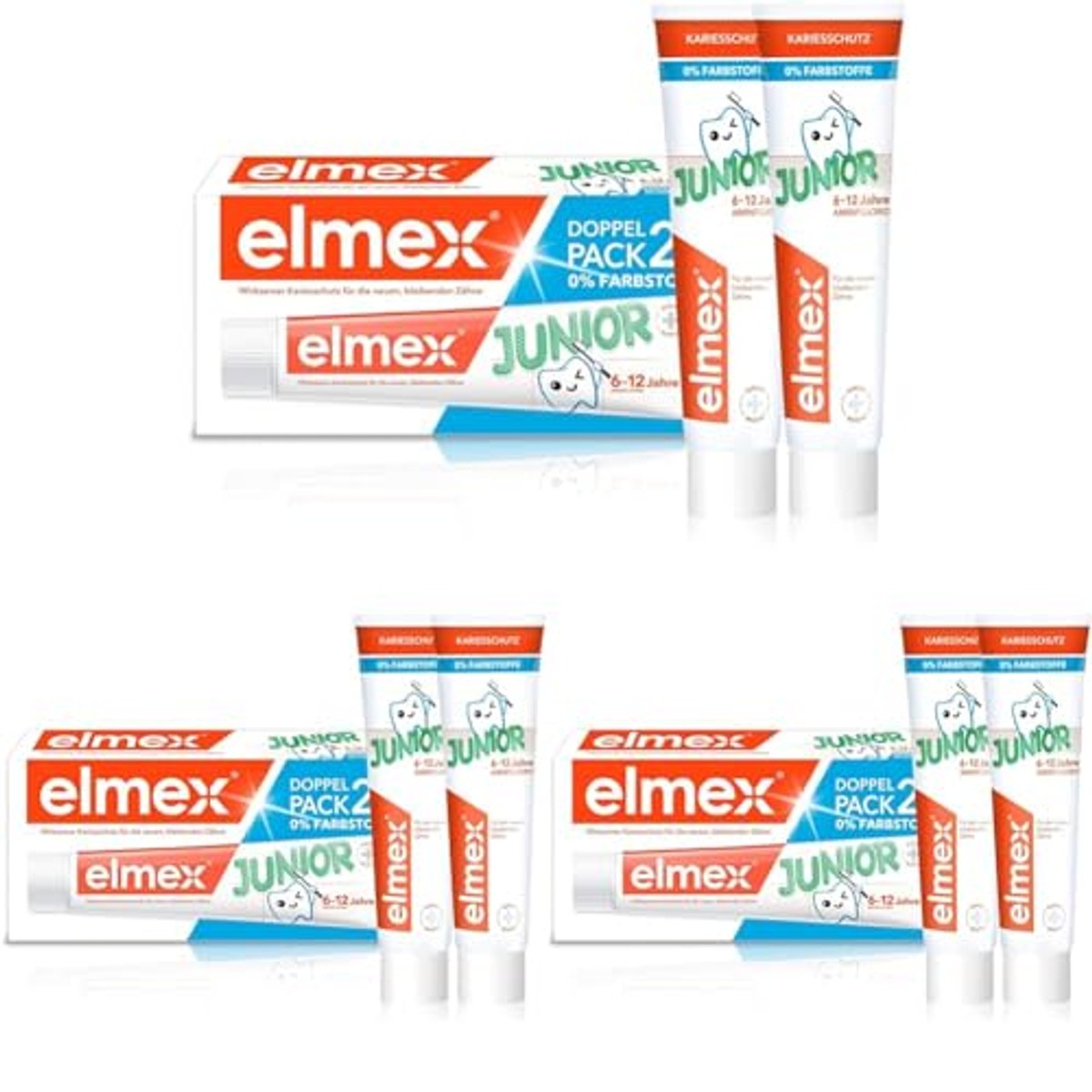 ELMEX Junior Tandpasta 6-12 jaar 2 x 75 ml – ELMEX