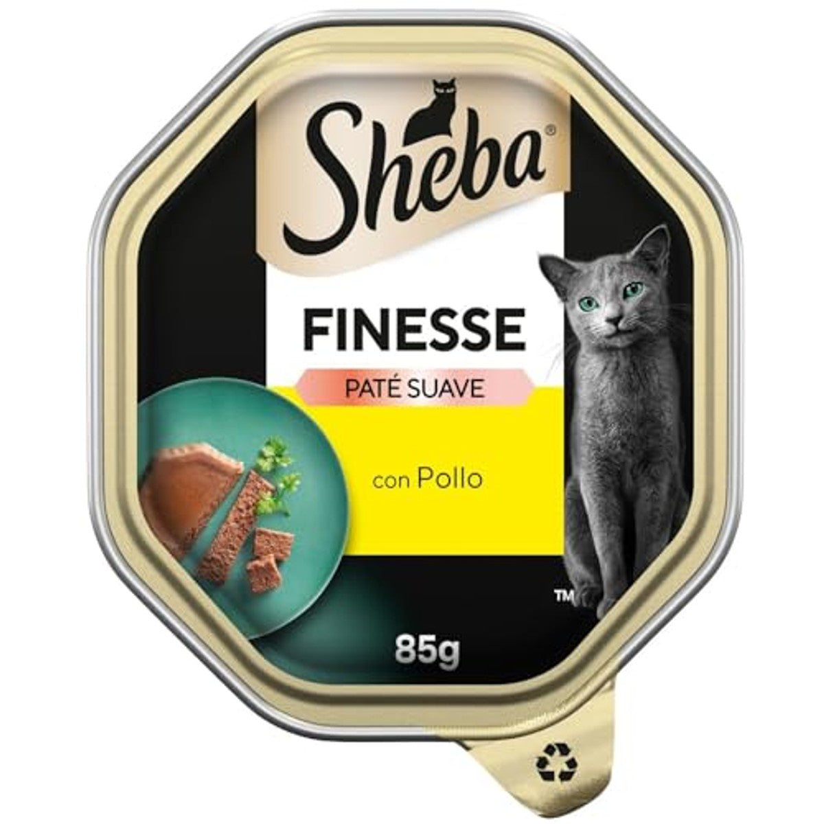 Sheba Finesse natvoer kattenvoer kip 85 g - 3-pack