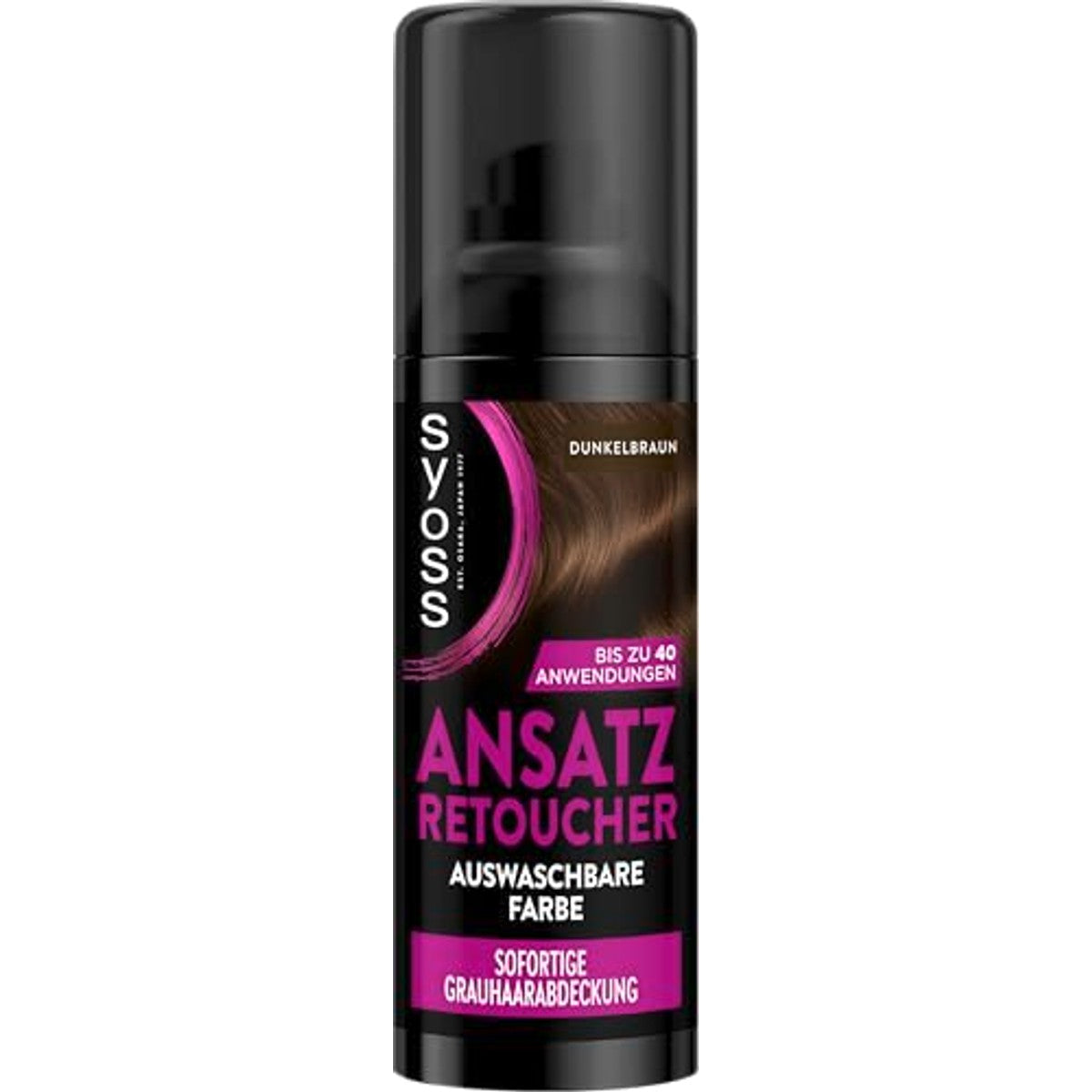 Syoss Ansatz Retoucher aanzetspray donkerbruin 6 x 120 ml - Voordeelverpakking