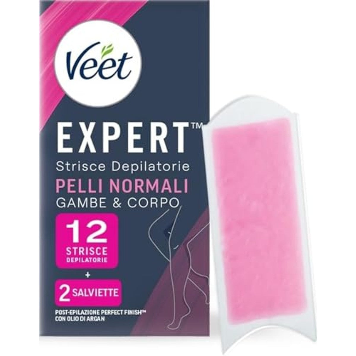 Veet Expert strips lichaam en benen normale huid, 12 strips - 3-pack