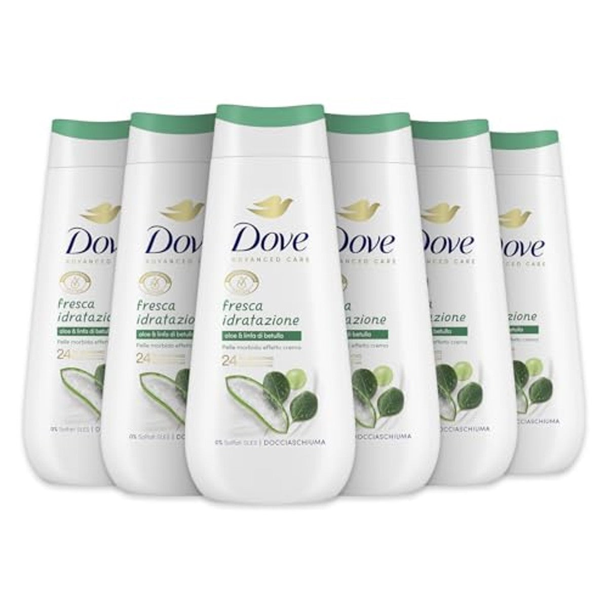 Dove Verse hydraterende douchegel 6 x 225 ml - Voordeelverpakking