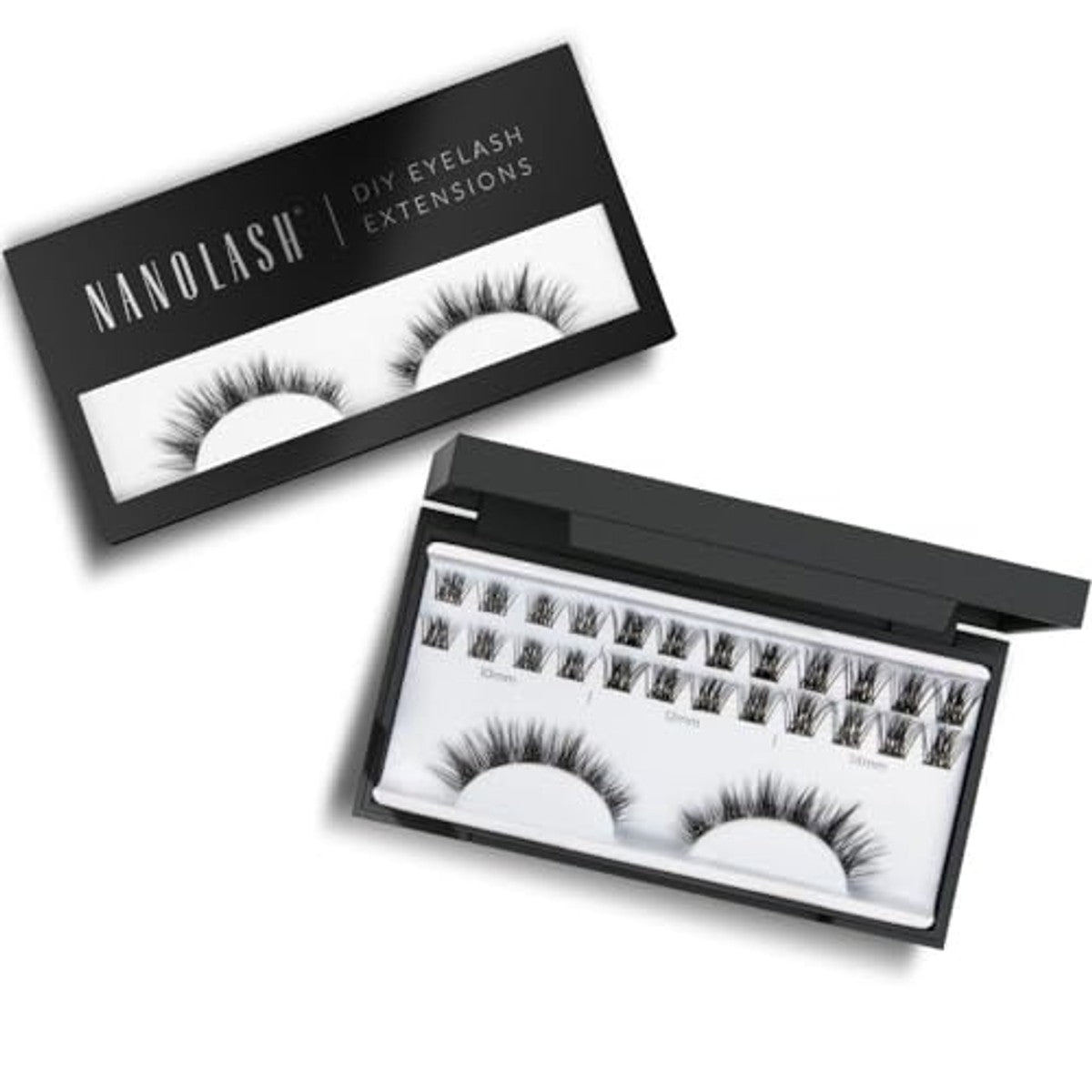 Nanolash Cluster wimpers voor doe-het-zelf wimperverlenging thuis, 36 stuks, doe-het-zelf wimperextensions, doe-het-zelf wimperextensions, doe-het-zelf valse wimpers (harmony) – Nanolash