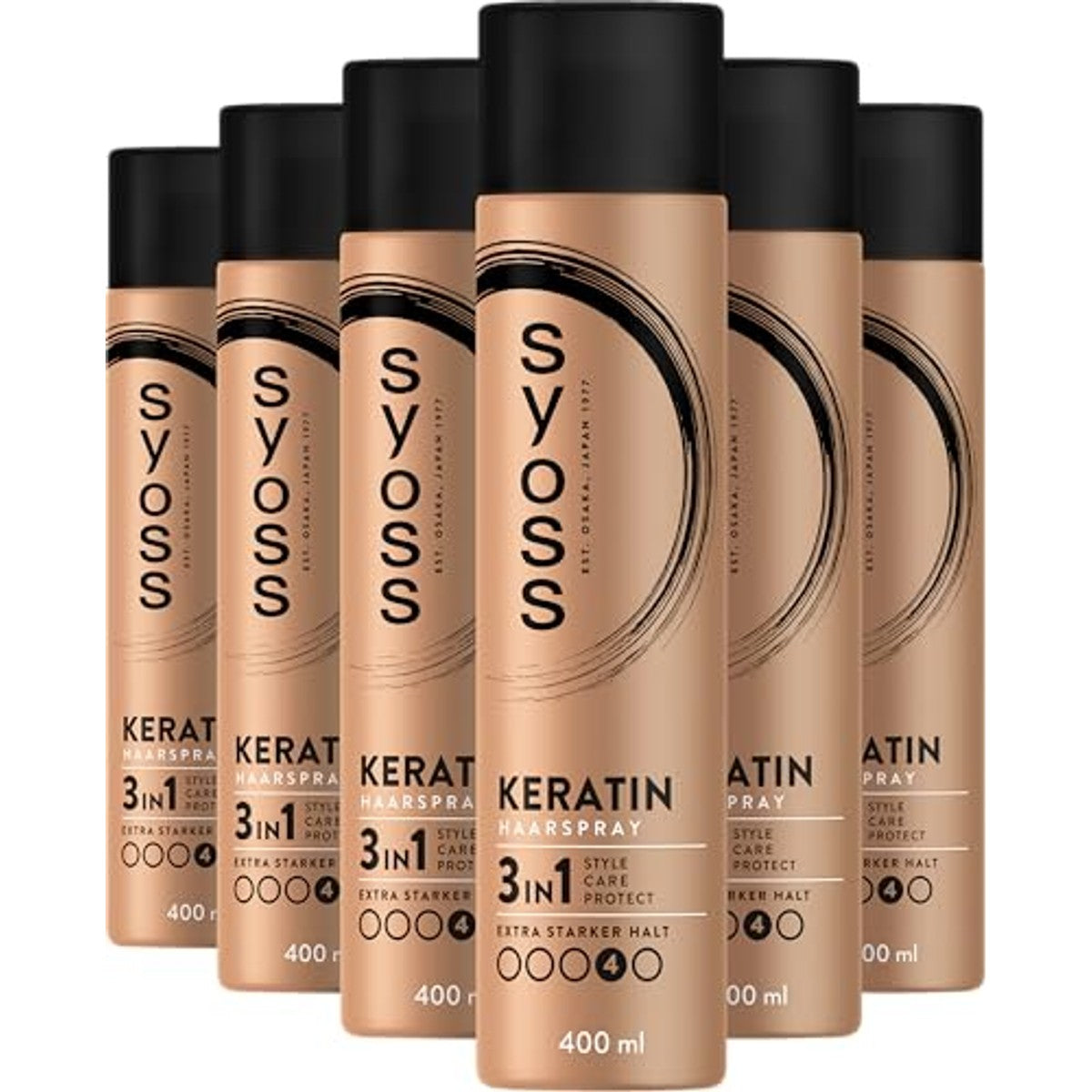 Syoss Keratine Haarspray Hold 4 – 6 x 400 ml – Syoss