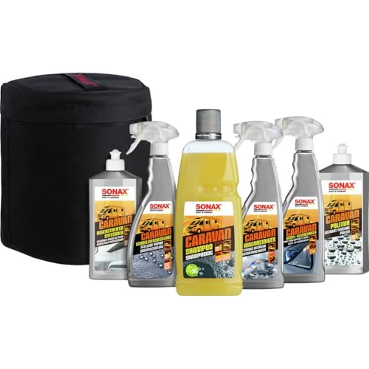 SONAX CARAVAN actieset met tas 7-delig - 3-pack