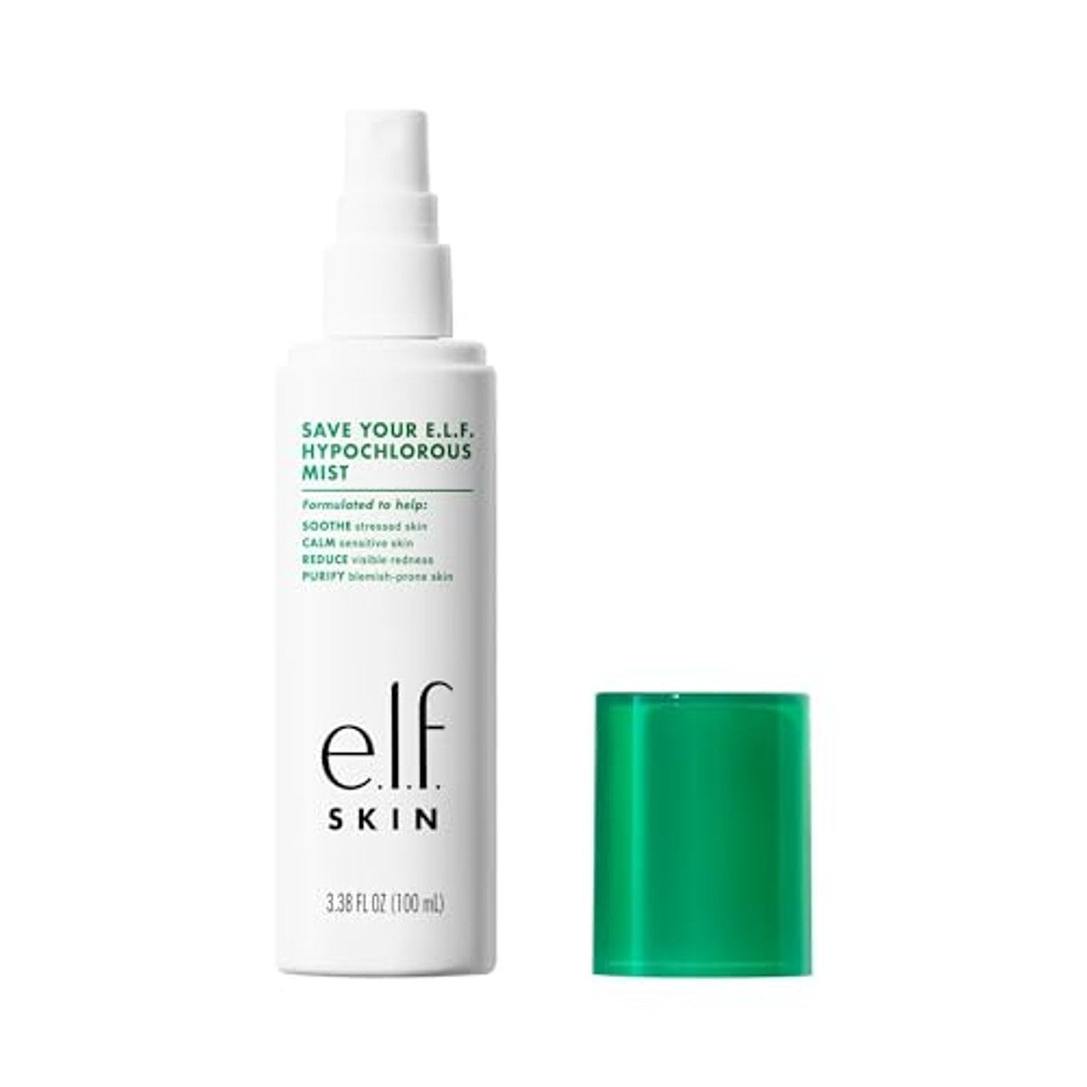 e.l.f. SKIN Save Your e.l.f. Hypochlorous Mist, door dermatologen ontwikkelde gezichtsspray, kalmeert en verlicht roodheid, geschikt voor gevoelige en tot onzuiverheden neigende huid – e.l.f.