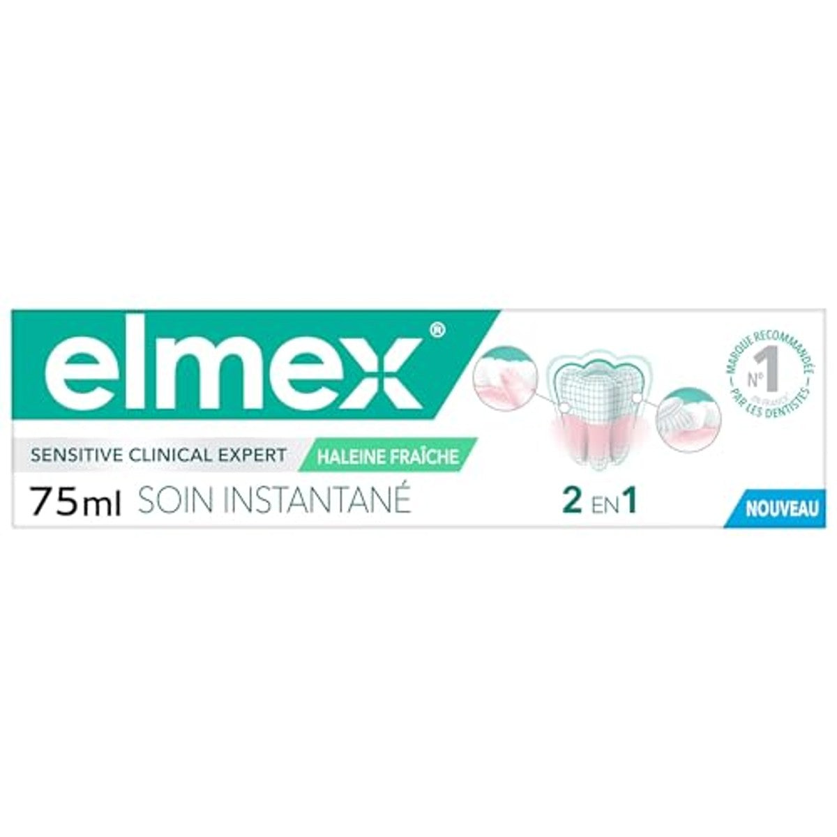 ELMEX Sensitive onmiddellijke verzorging + frisse adem 3 x 75 ml - Voordeelverpakking