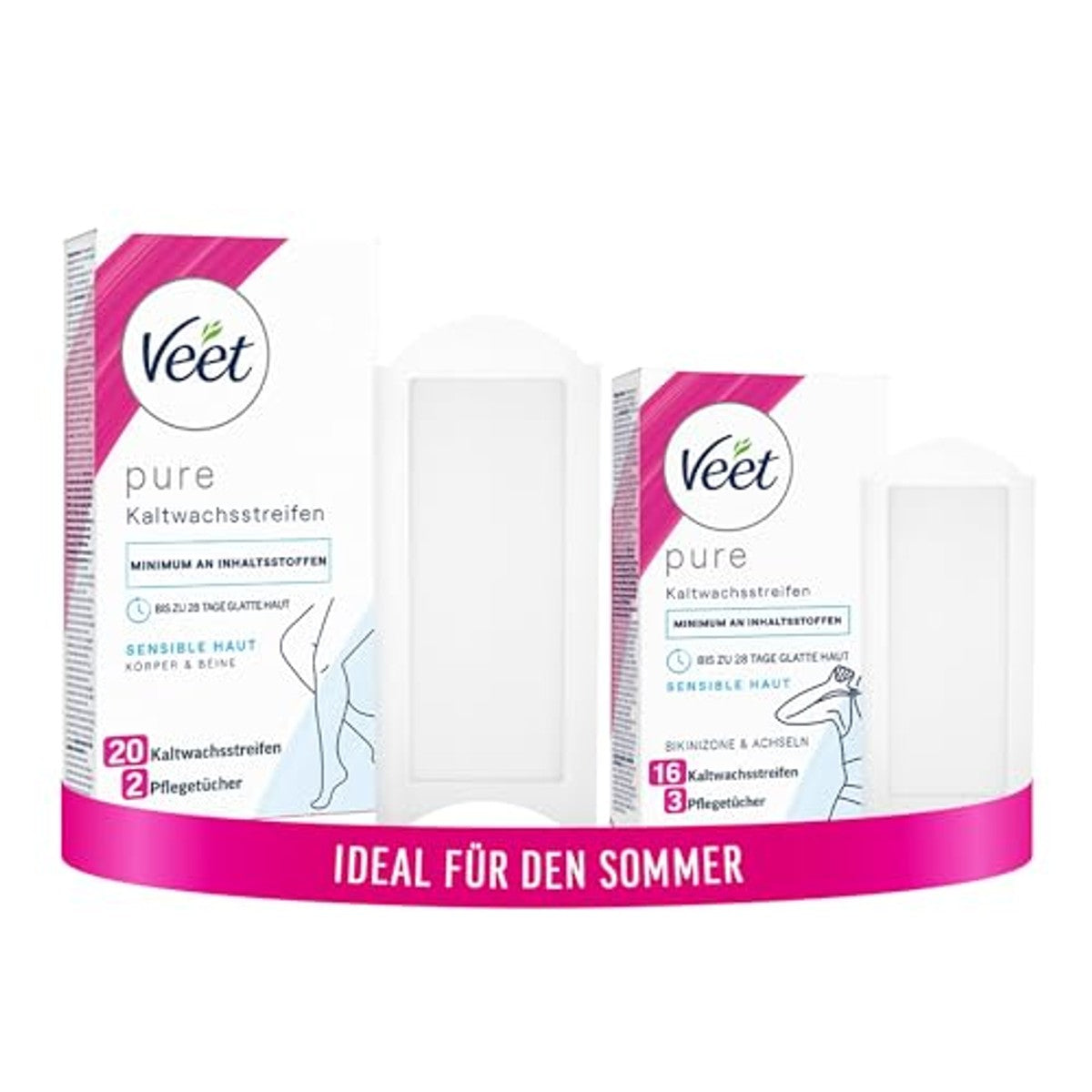 Veet Pure koudwasstrips set 20 + 16 strips - 6-pack