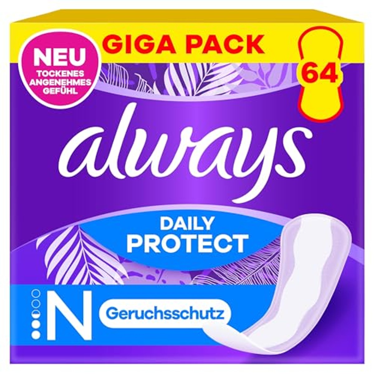 Always Daily Protect Normal Inlegkruisjes lichte geur, 64 stuks – Always