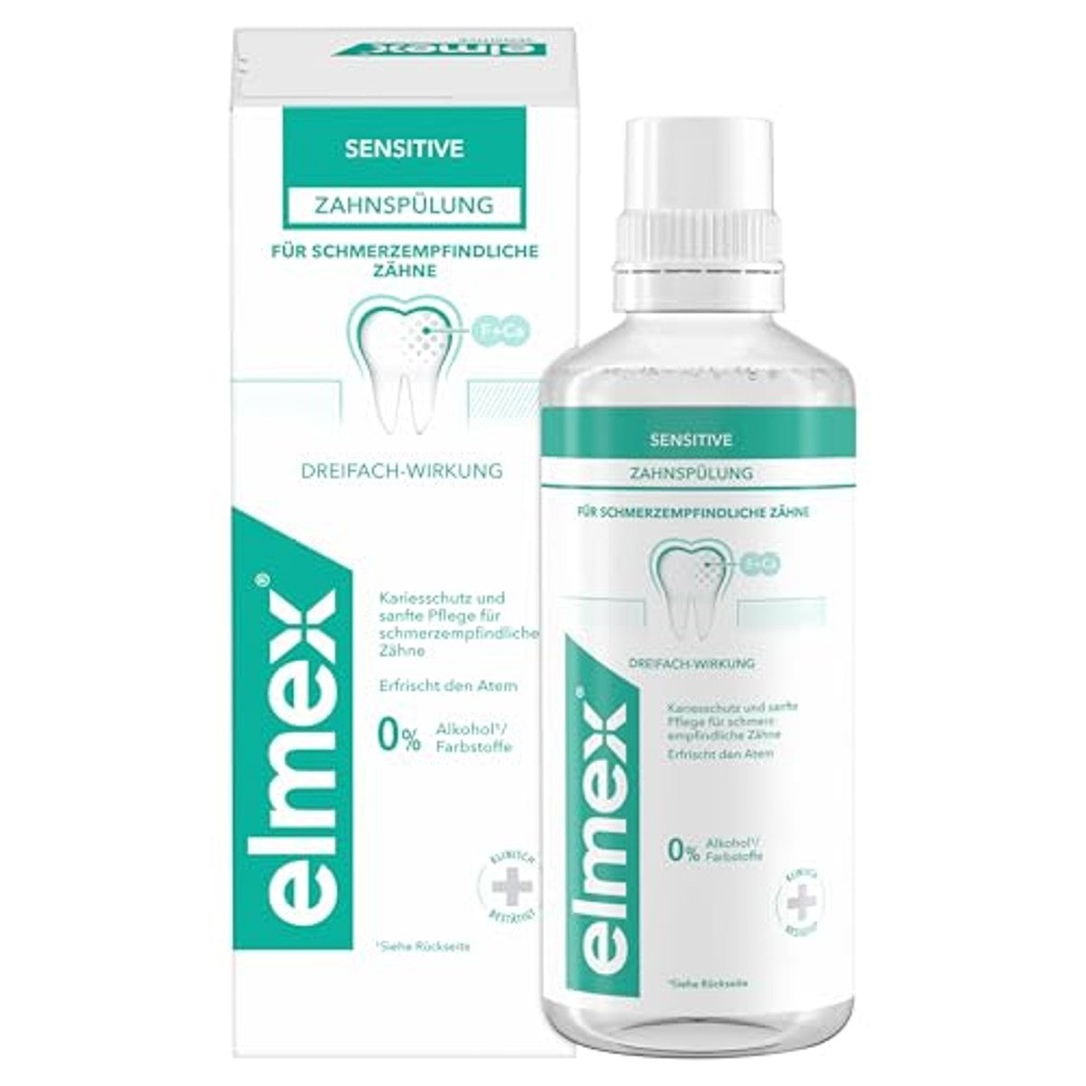 ELMEX Sensitive tandspoeling 3 x 400 ml - Voordeelverpakking