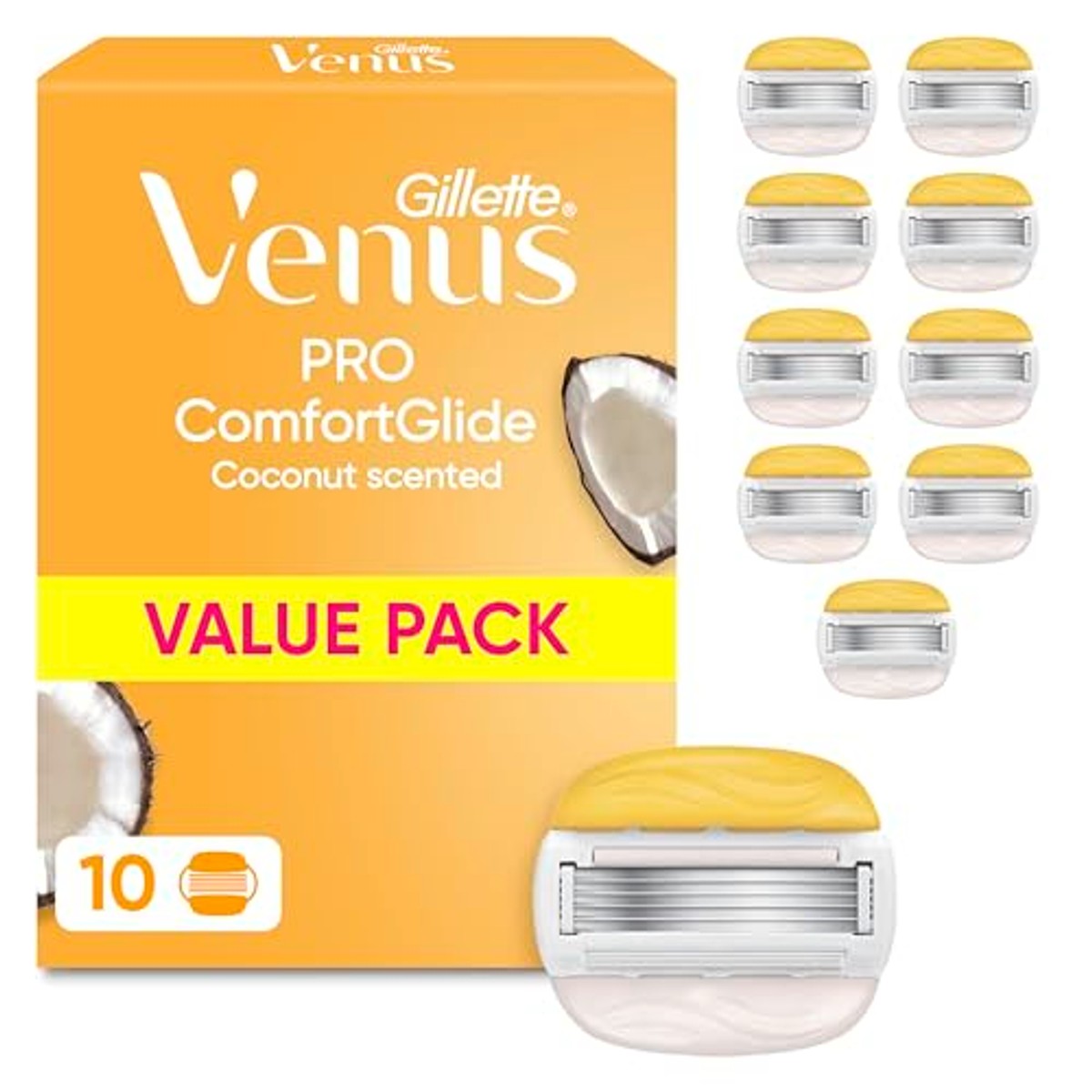 Gillette Venus Pro ComfortGlide kokosgeur reservemesjes 10 stuks – Gillette Venus