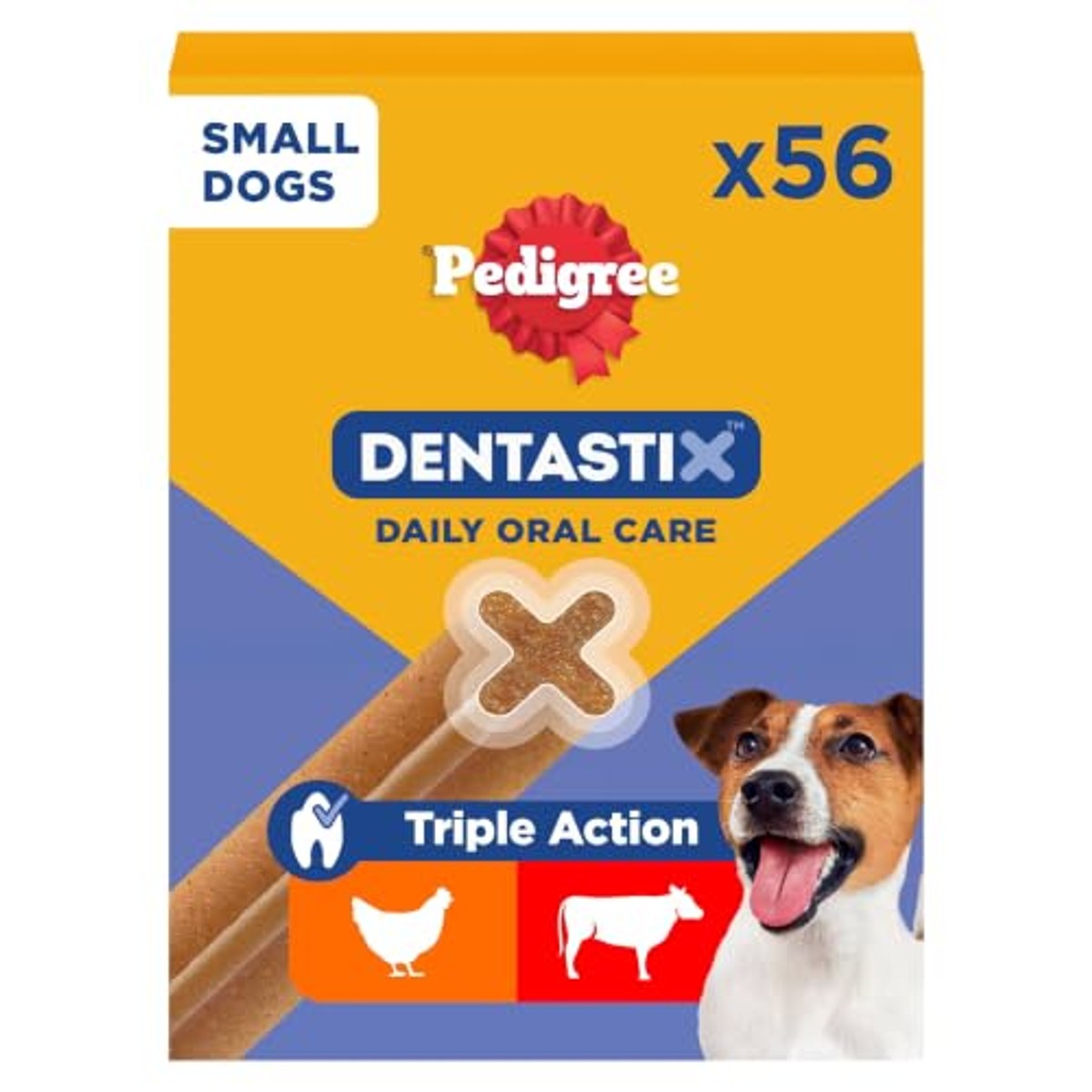 Pedigree DentaStix hondensnack kleine honden (5-10 kg) kip & rund 1 x 880 g - 3-pack