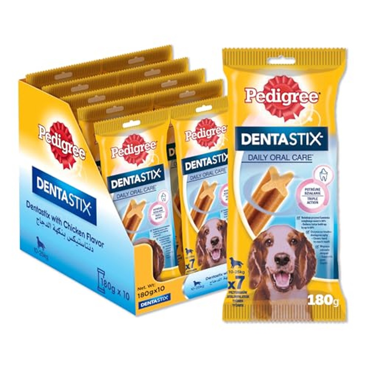 Pedigree DentaStix hondensnack kip en rundvlees 10 x 180 g - 6-pack