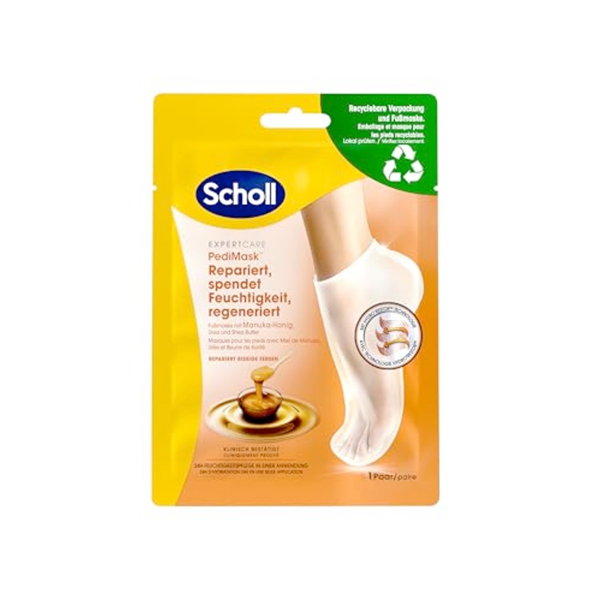 Dr. Scholl's Voetmasker Manuka-honing 1 x 2 stuks – Dr. Scholl's