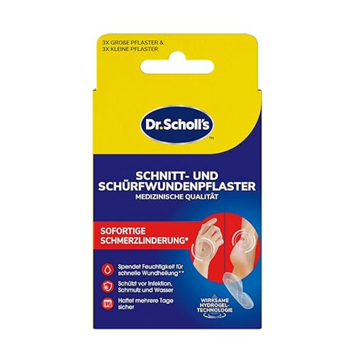 Dr. Scholl's Snij- en schaafwonden hydrogel 6 stuks – foto 2