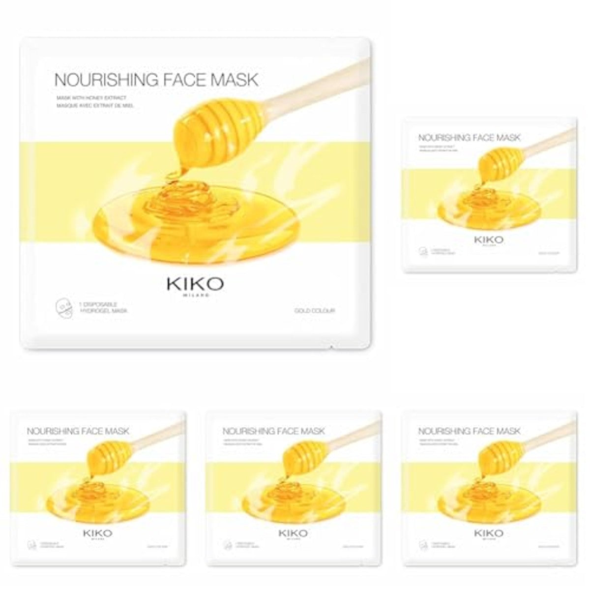 Kiko Milano Nourishing Face Mask Hydrogel Gezichtsmasker 5 stuks - 3-pack