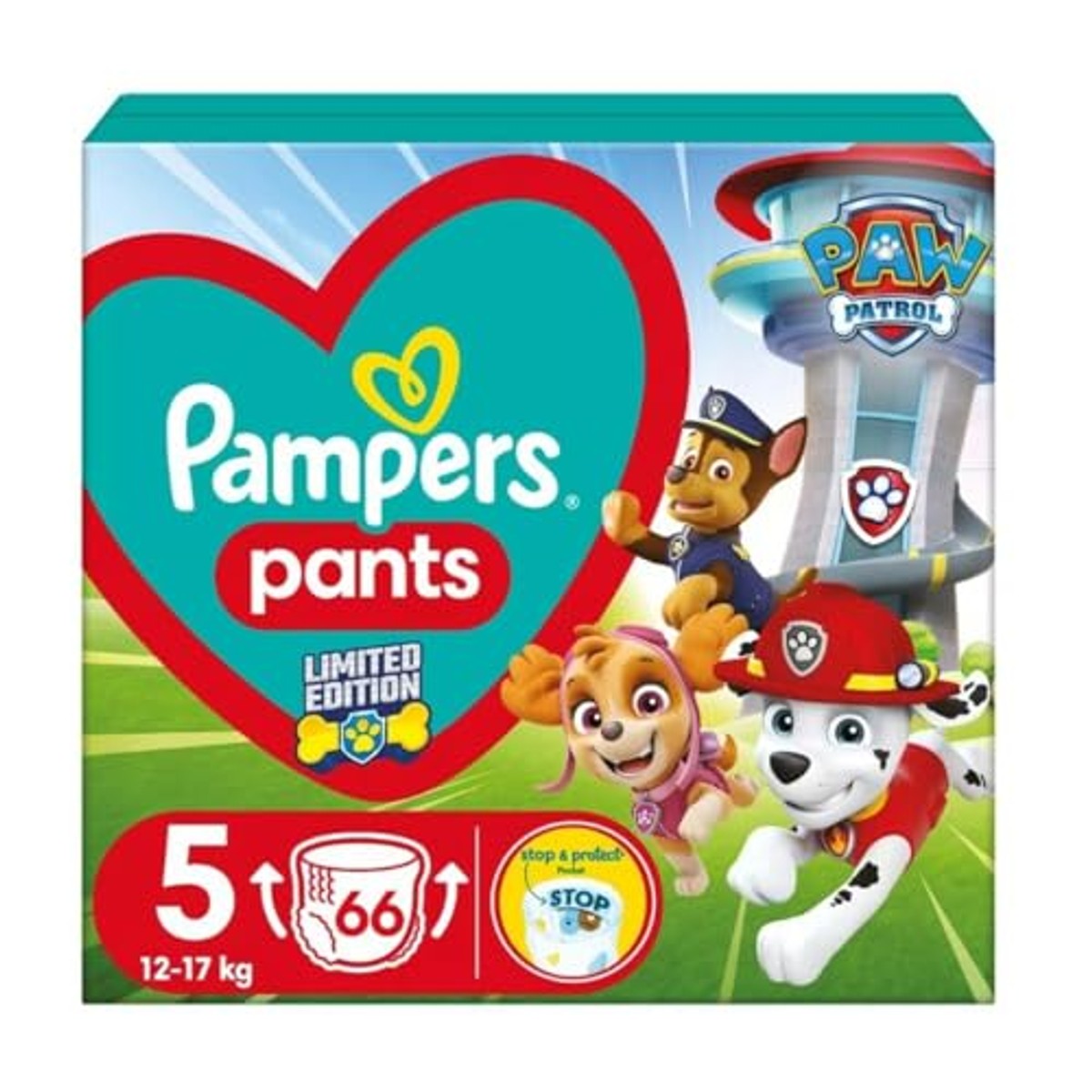 Pampers Pants maat 5 (12-17 kg) Paw Patrol 66 stuks – Pampers