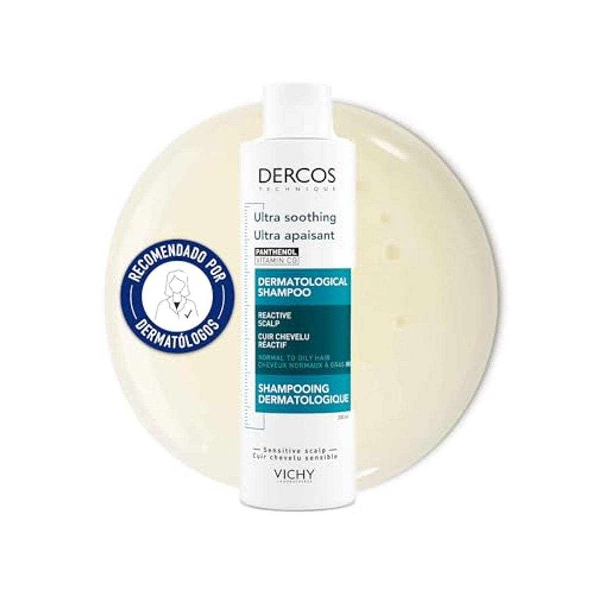 Vichy Dercos Technique Shampoo voor Gevoelige Hoofdhuid 200 ml - 3-pack – foto 2