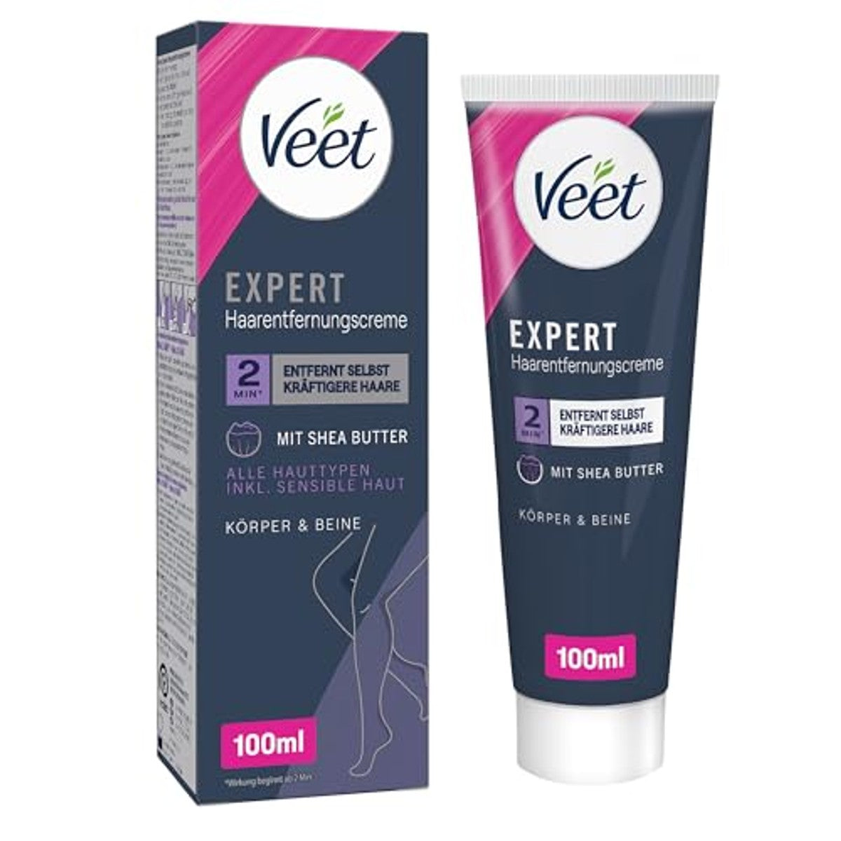 Veet Expert Ontharingscrème Lichaam & Benen Gevoelige Huid 6 x 100 ml - Voordeelverpakking