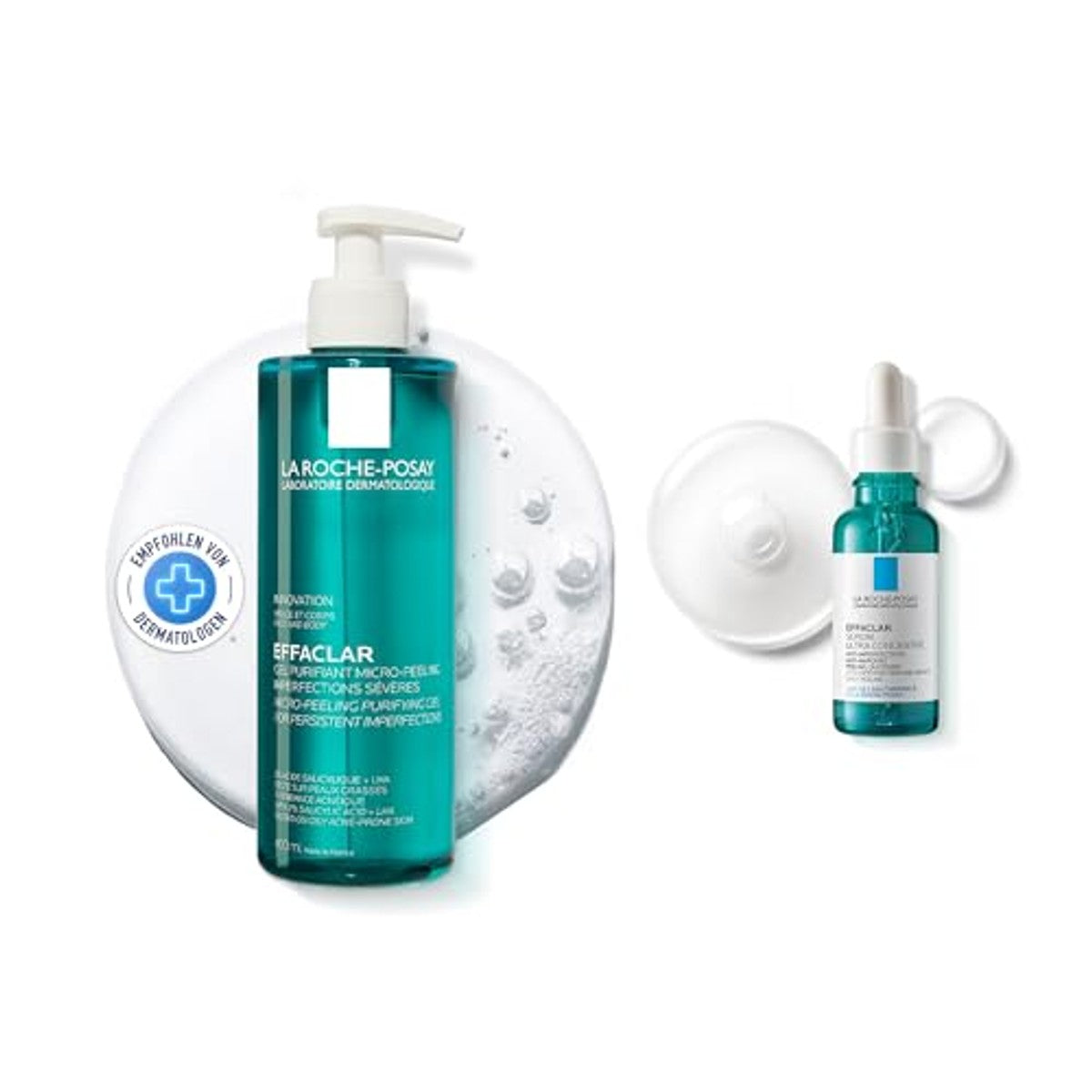 La Roche-Posay Effaclar Set Reinigingsgel & Peelingserum 400 ml